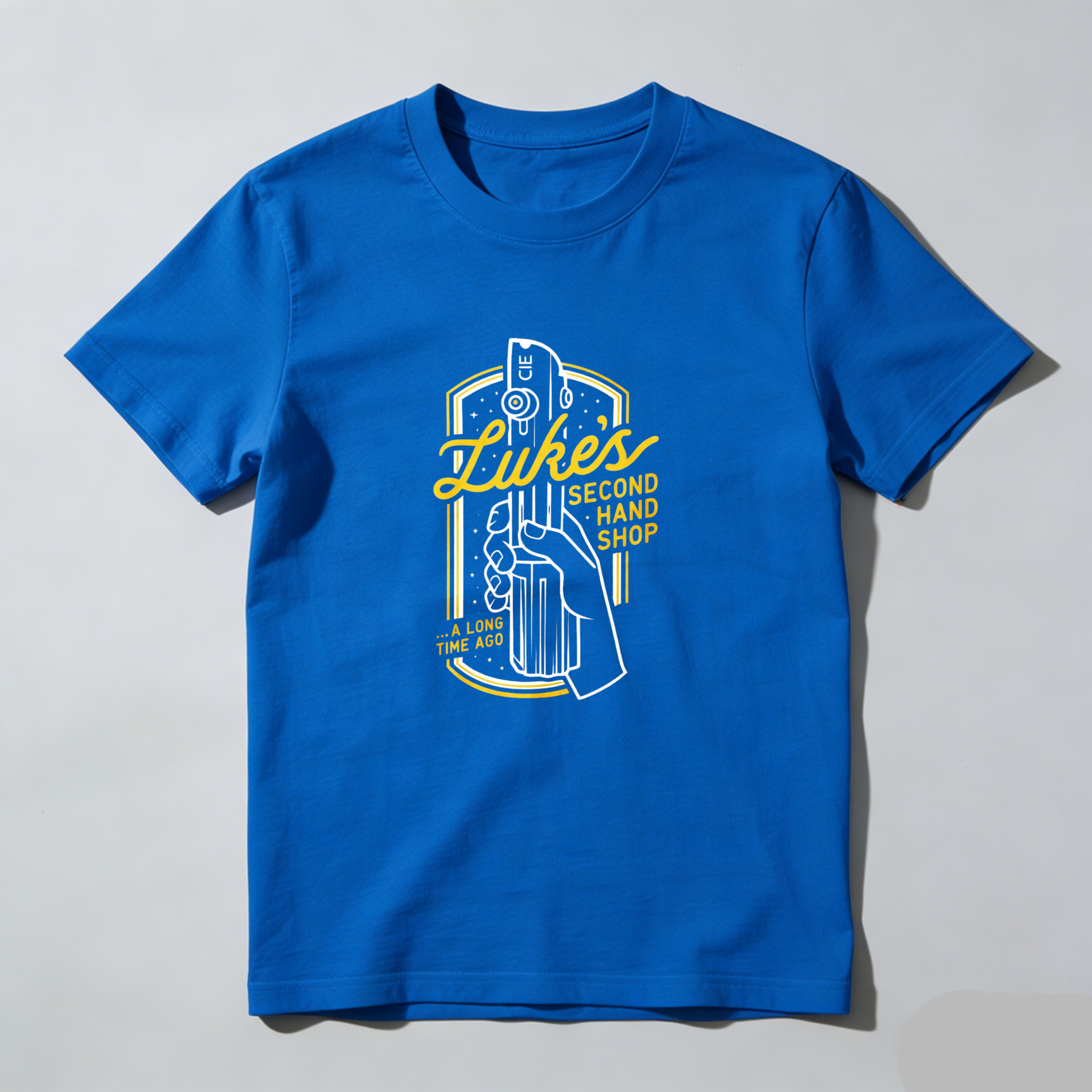 Dorawear™ Likes Second Hand Shop Gun Design Pure Cotton Short Sleeve T-Shirt-Dorawear