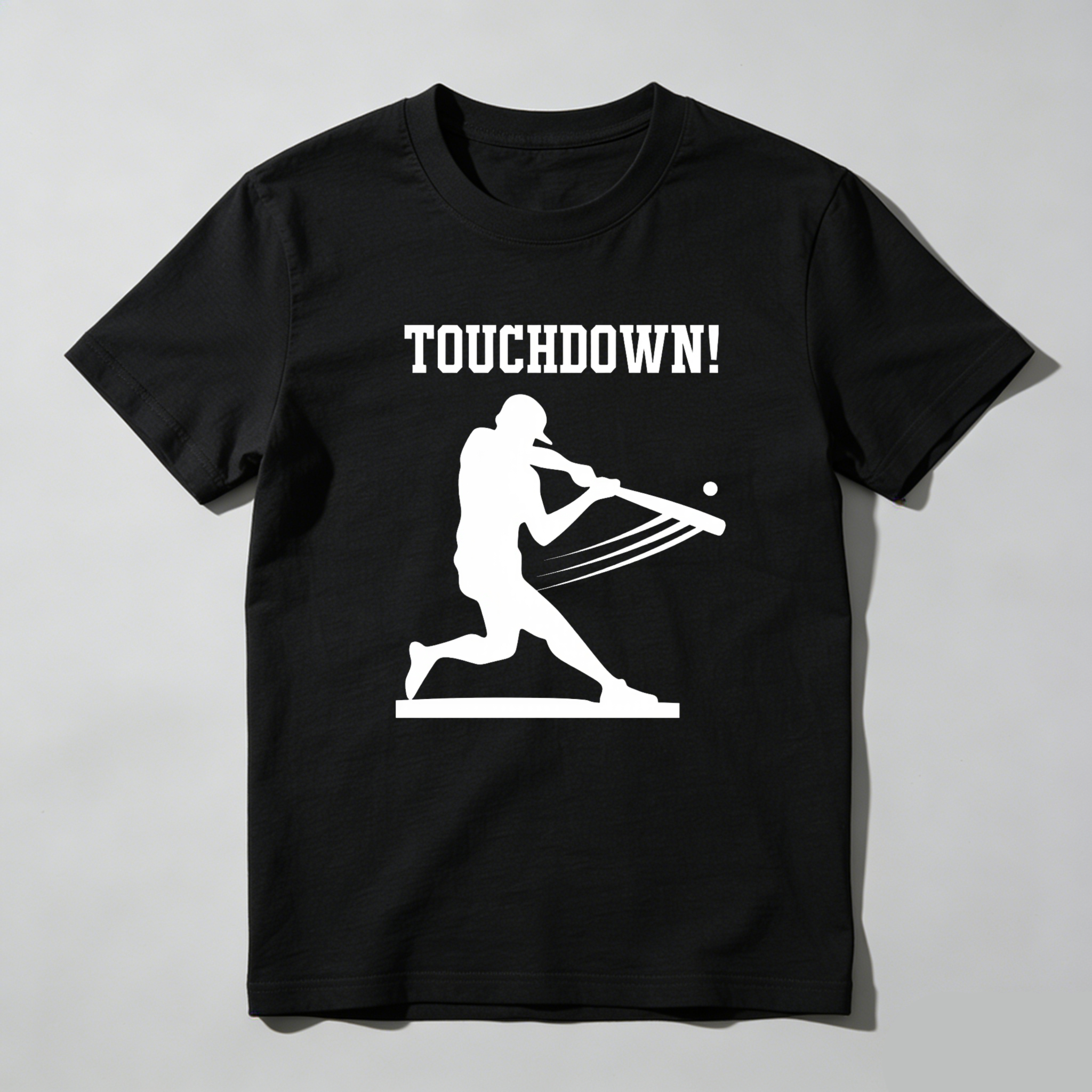 Dorawear™ Touchdown Player Hitting Ball Silhouette  T Shirt