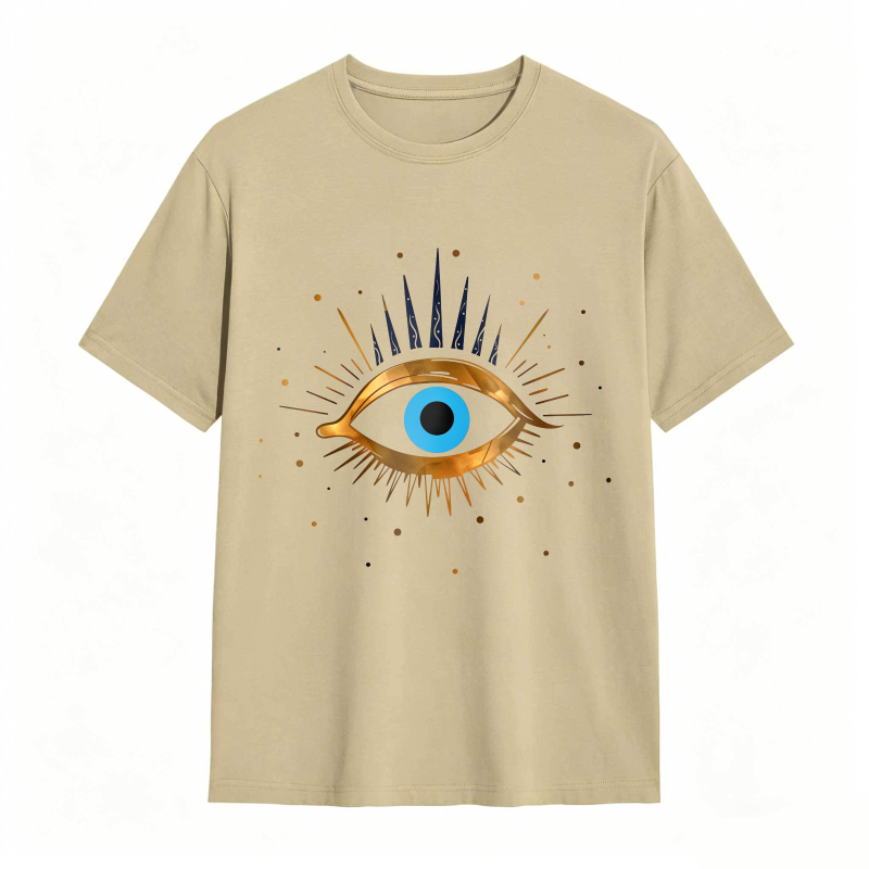 Dorawear™ Eye Symbol With Golden Rays And Blue Iris Unisex Classic T-shirt