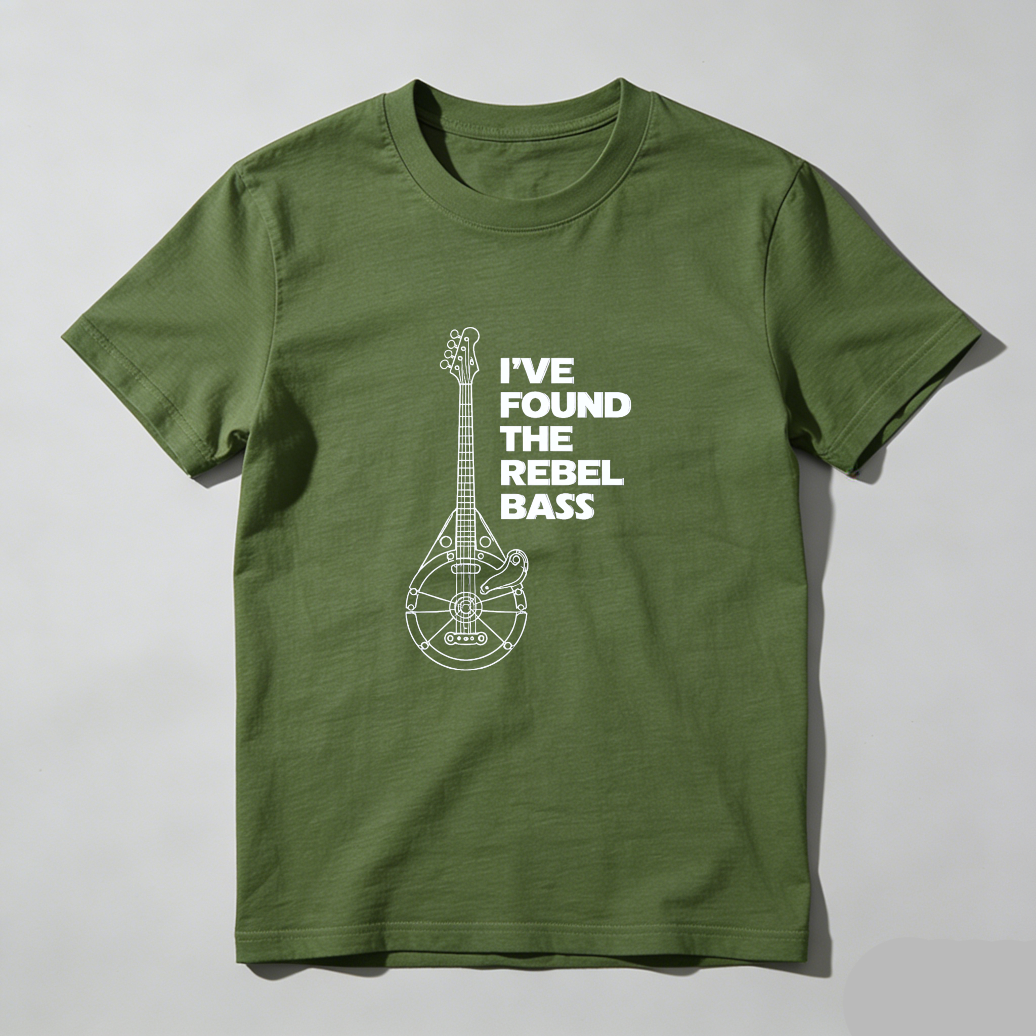 Dorawear™ Ive Found The Rebel Bass Guitar Design Pure Cotton Short Sleeve T-Shirt-Dorawear