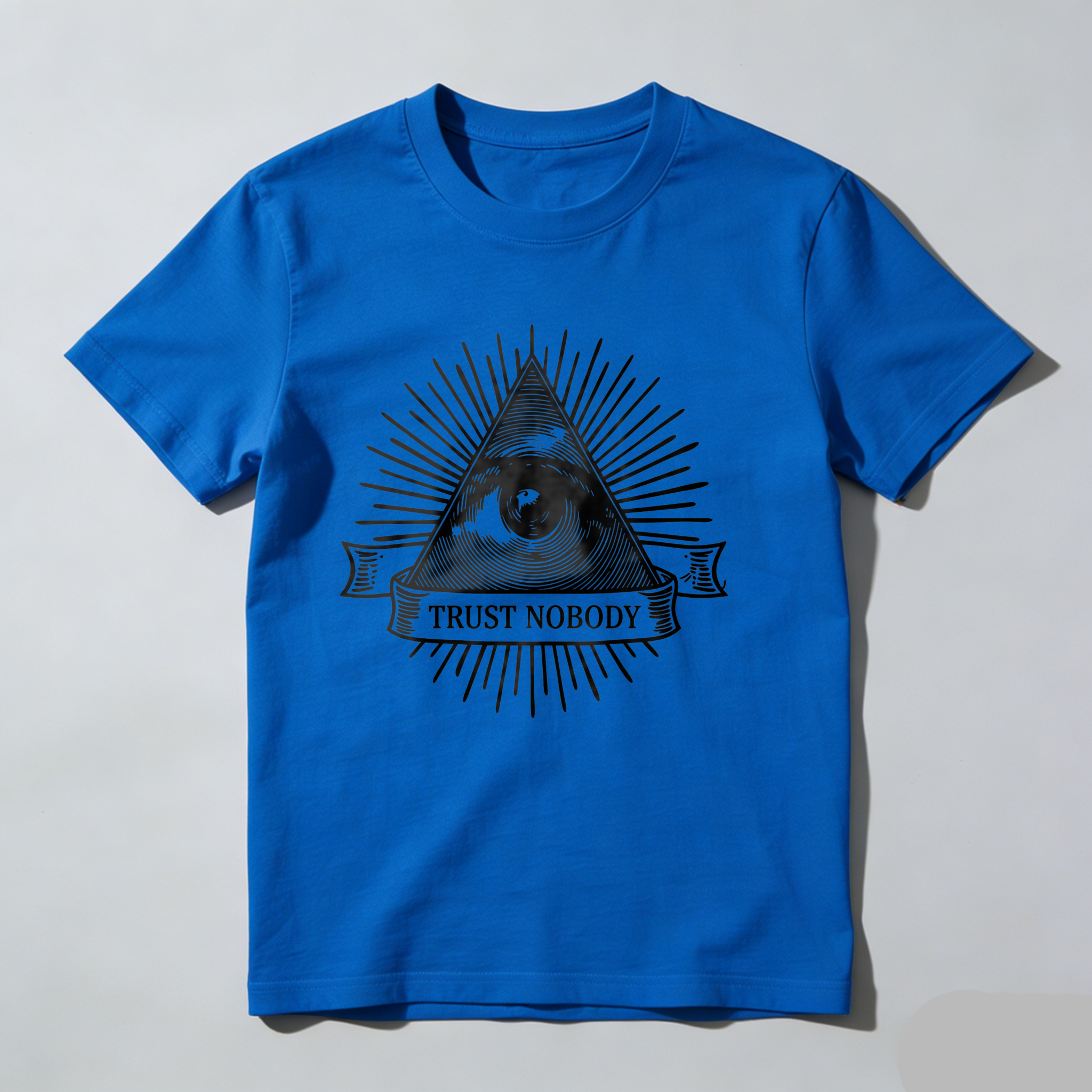 Dorawear™All Seeing Eye With Trust Nobody Banner  T Shirt