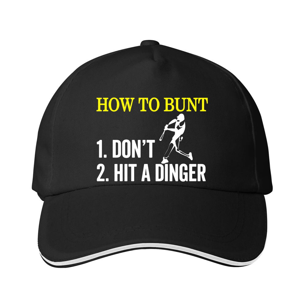 Dorawear™ Baseball Cap How To Bunt Don T Hit A Dinger Graphic Print For Sports Fans