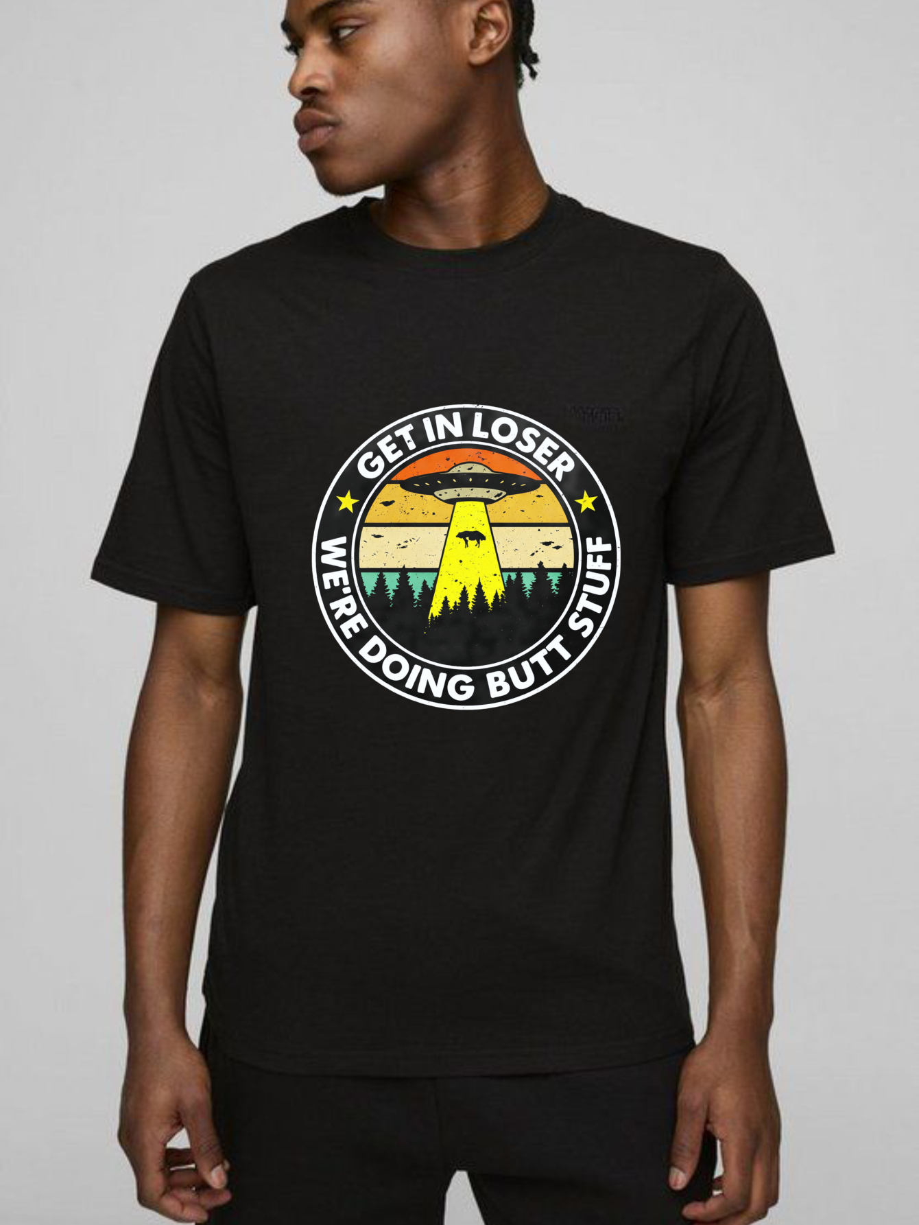 Dorawear™ Get In Loser We Re Doing Butt Stuff Pure Cotton Short Sleeve T Shirt-Dorawear