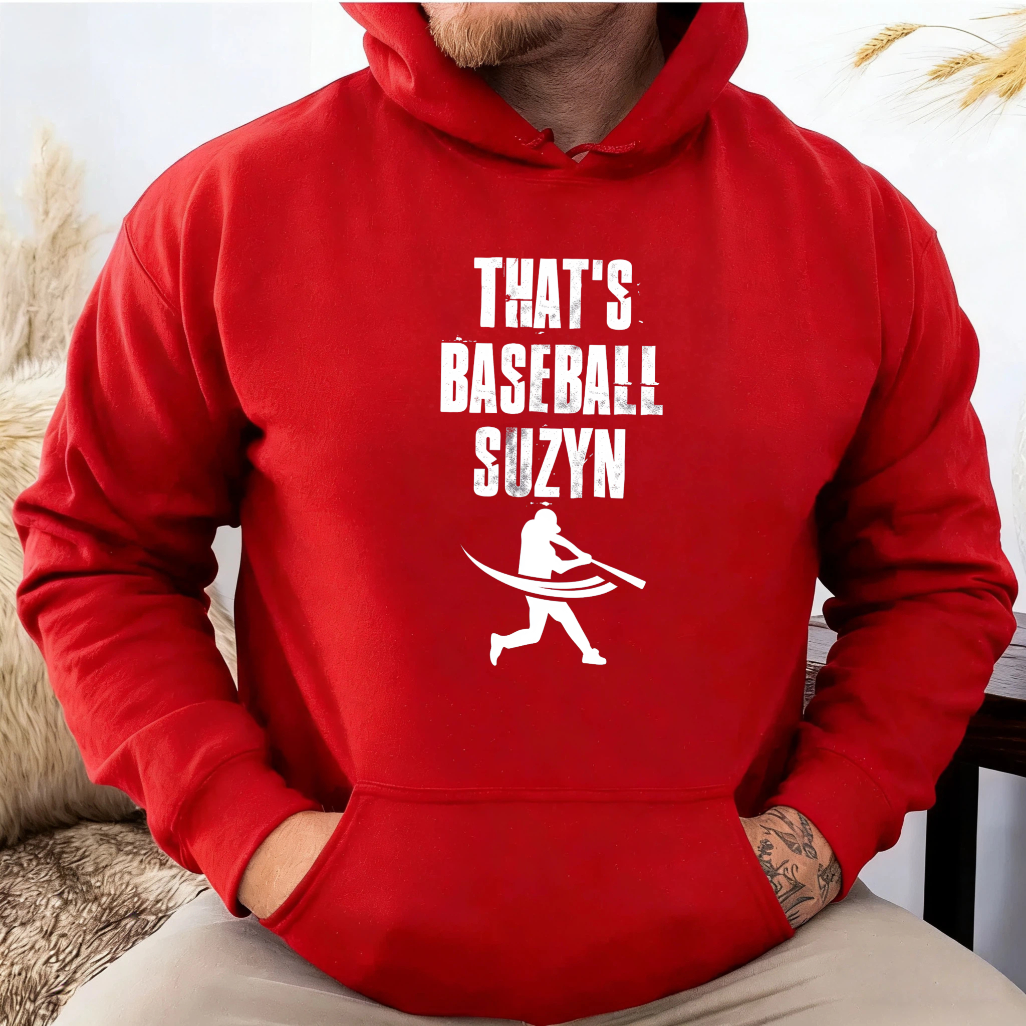 Dorawear™ Thats Baseball Suzyn Hoodie Sweatshirt Unisex Casual Sporty Graphic Pullover With Baseball Player Design For Fans And Enthusiasts-Dorawear