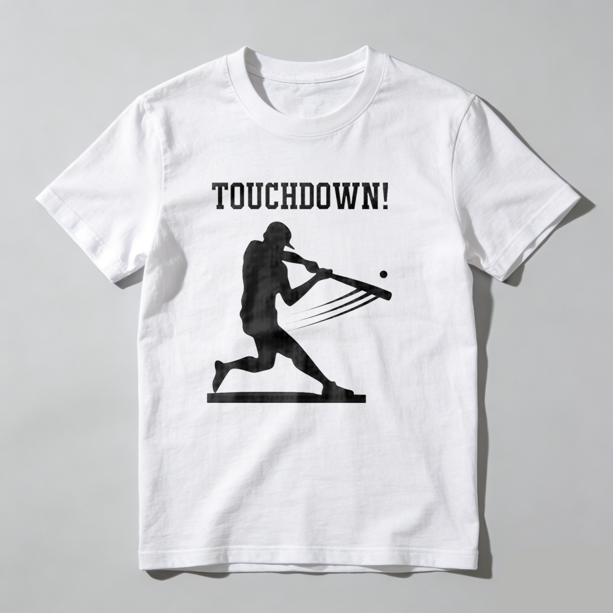 Dorawear™ Touchdown Player Hitting Ball Silhouette  T Shirt