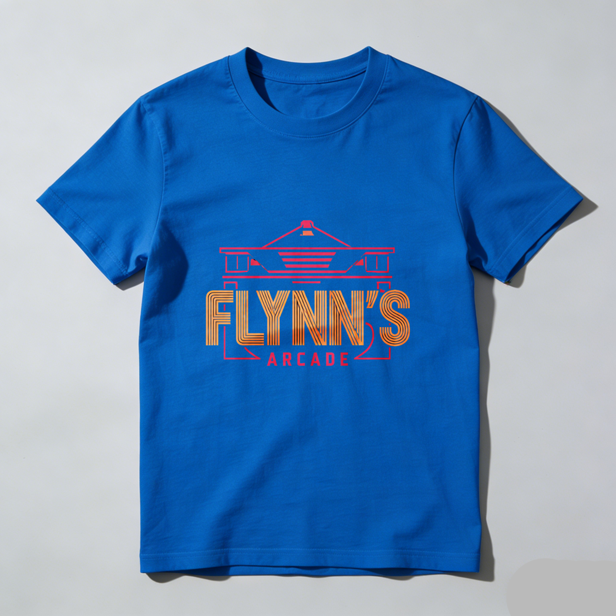 Dorawear™ Flynn's Arcade Neon Logo Pure Cotton Short Sleeve T Shirt-Dorawear