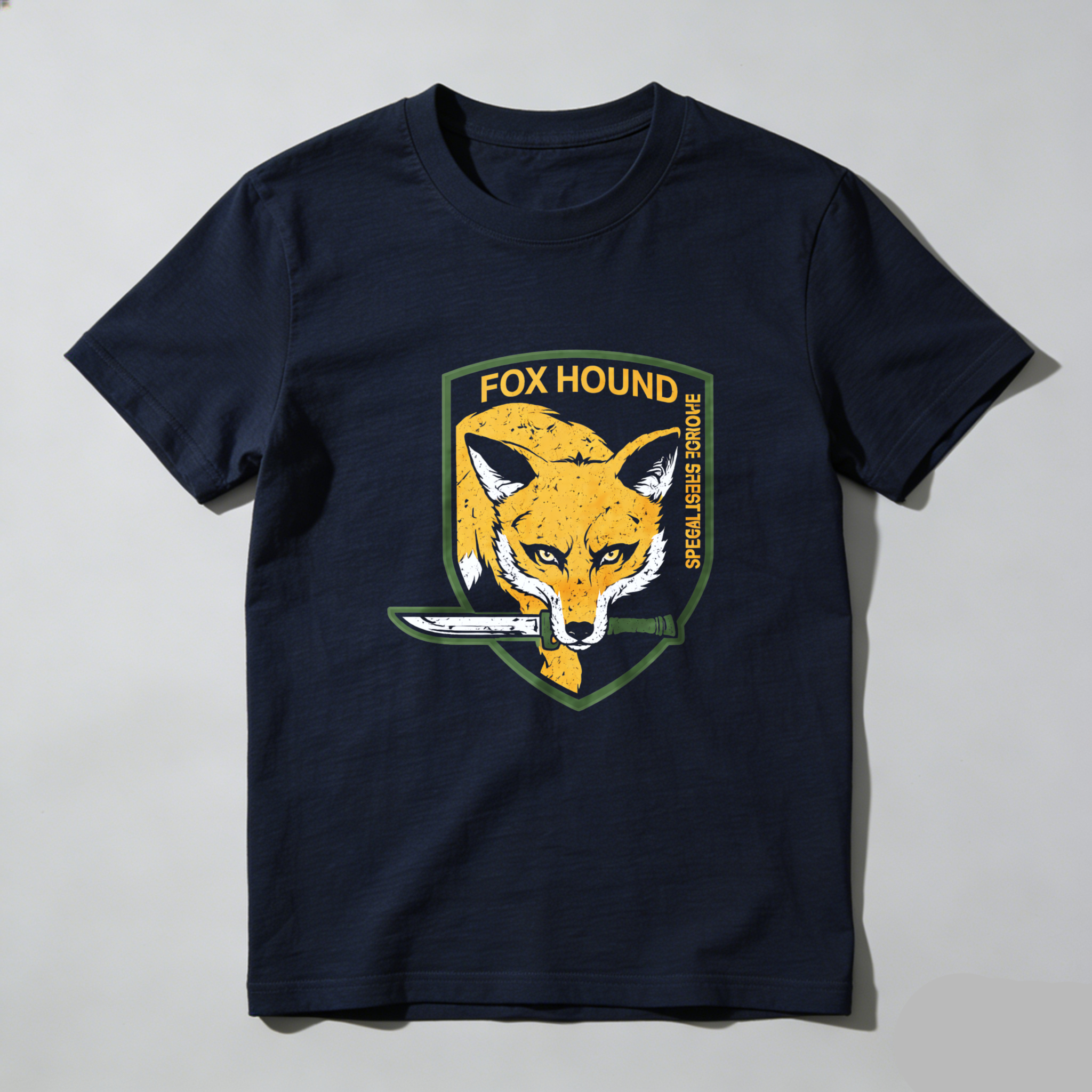 Dorawear™ Fox Hound Shield Logo Pure Cotton Short Sleeve T Shirt-Dorawear