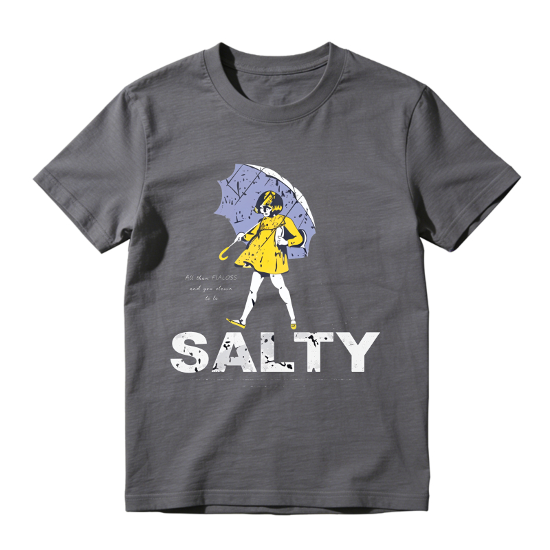Salty Girl With Umbrella And Yellow Dress Unisex Classic T-shirt