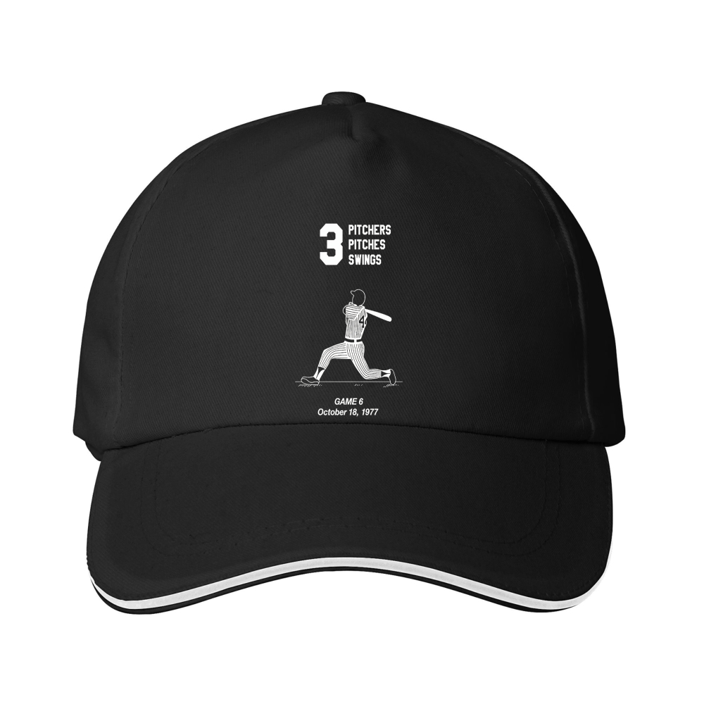 Dorawear™ Baseball Cap Pitcher Graphic And Text Game 6 October 20 1977 Sports Fan Wear
