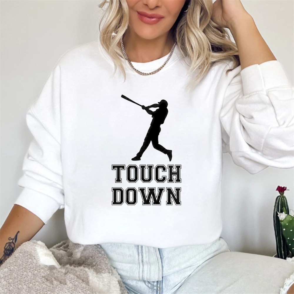 Dorawear™ Baseball Player Silhouette Touch Down Unisex Classic Sweatshirt