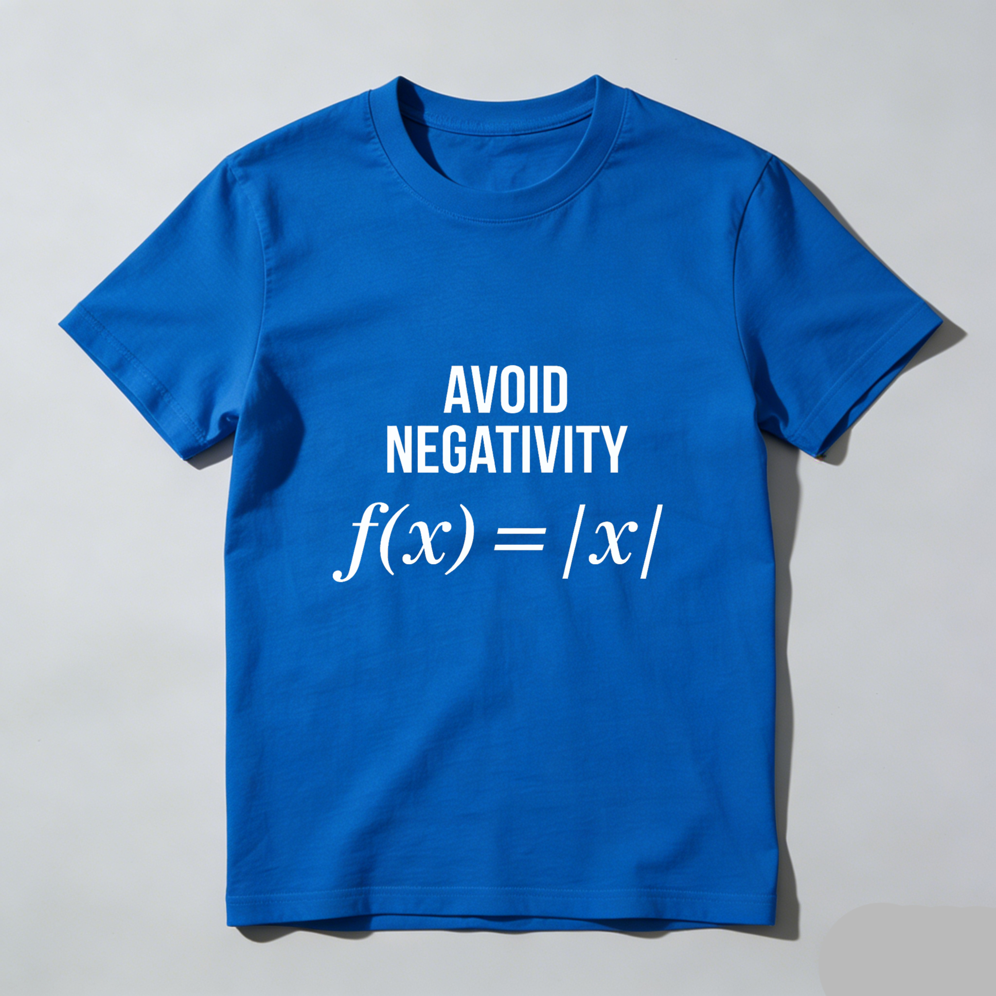 Dorawear Avoid Negativity Math Formula Pure Cotton Short Sleeve T Shirt