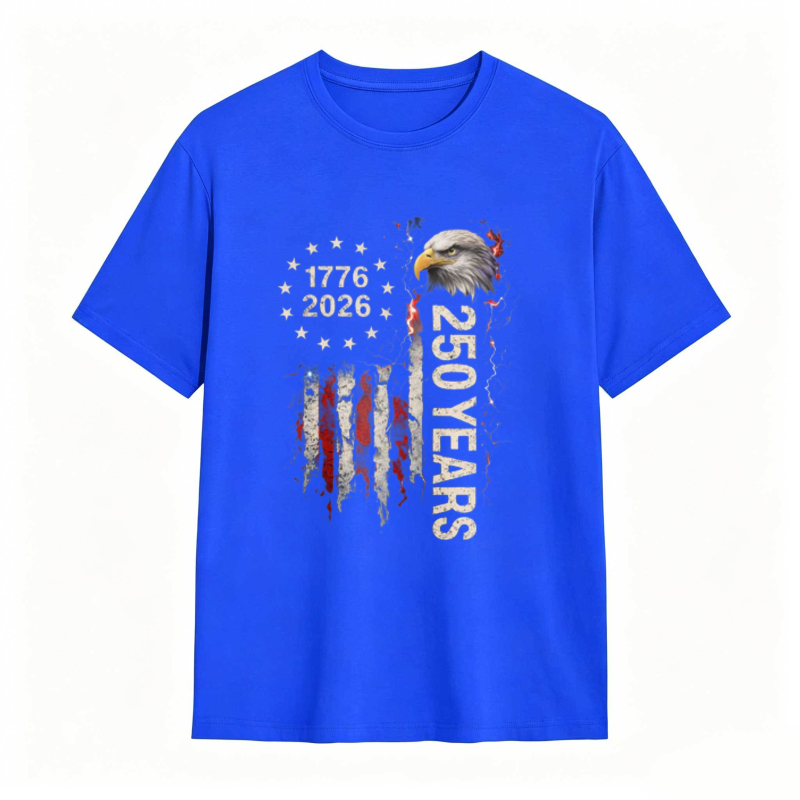 Dorawear™   American Flag Eagle 1776 2026 250 Years Independence Day T-shirt