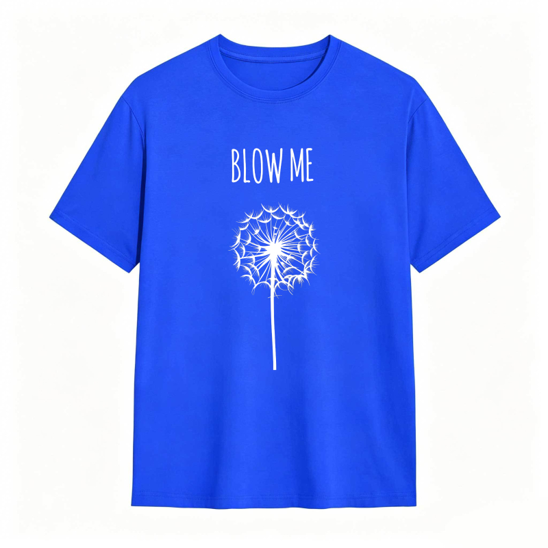 Dorawear™ Dandelion Blow Me Text Design Unisex Classic T-shirt