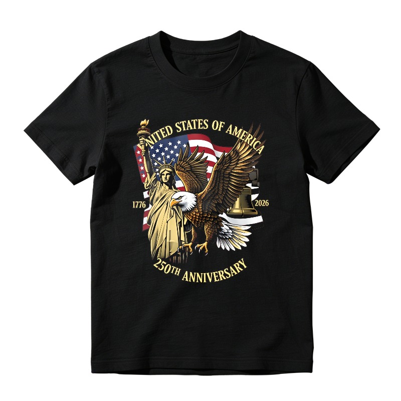 United States Of America 250th Anniversary Eagle And Flag Design Unisex Classic T-shirt
