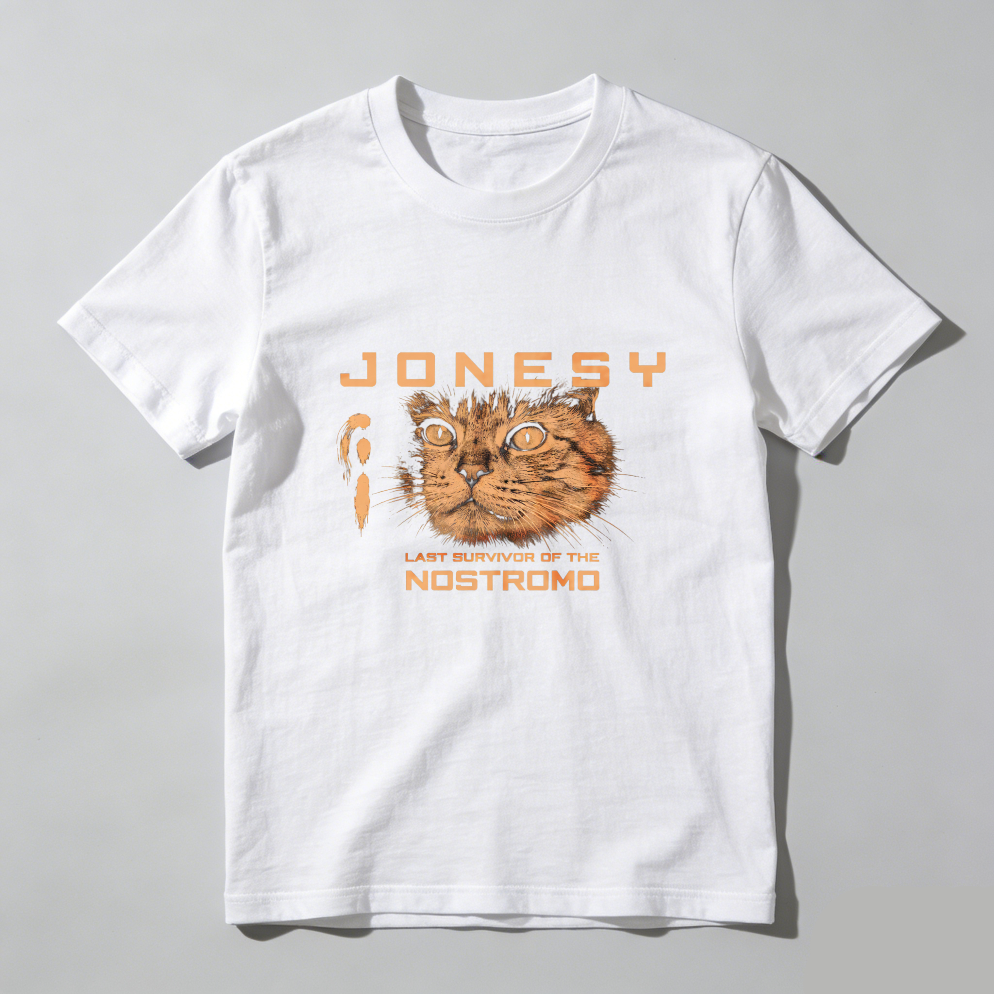 Dorawear™ Jonesy Last Survivor Of The Nostromo Pure Cotton Short Sleeve T Shirt-Dorawear