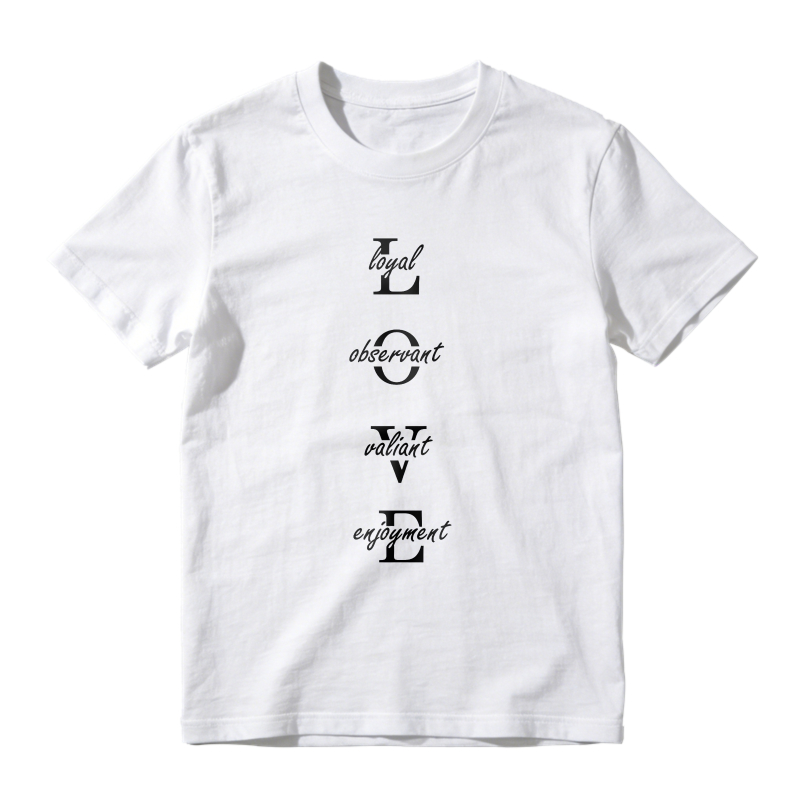 Dorawear™ Love Acrostic Loyal Observant Valiant Engagement Unisex Classic T-shirt