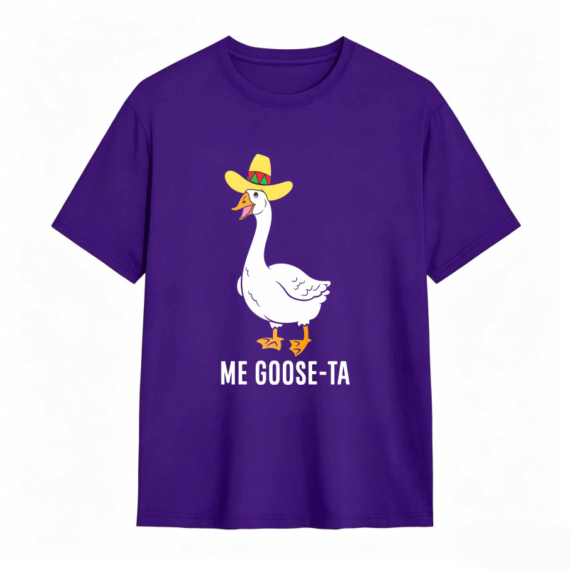 Dorawear™ Duck Wearing Sombrero With Me Goose Ta Text Unisex Classic T-shirt