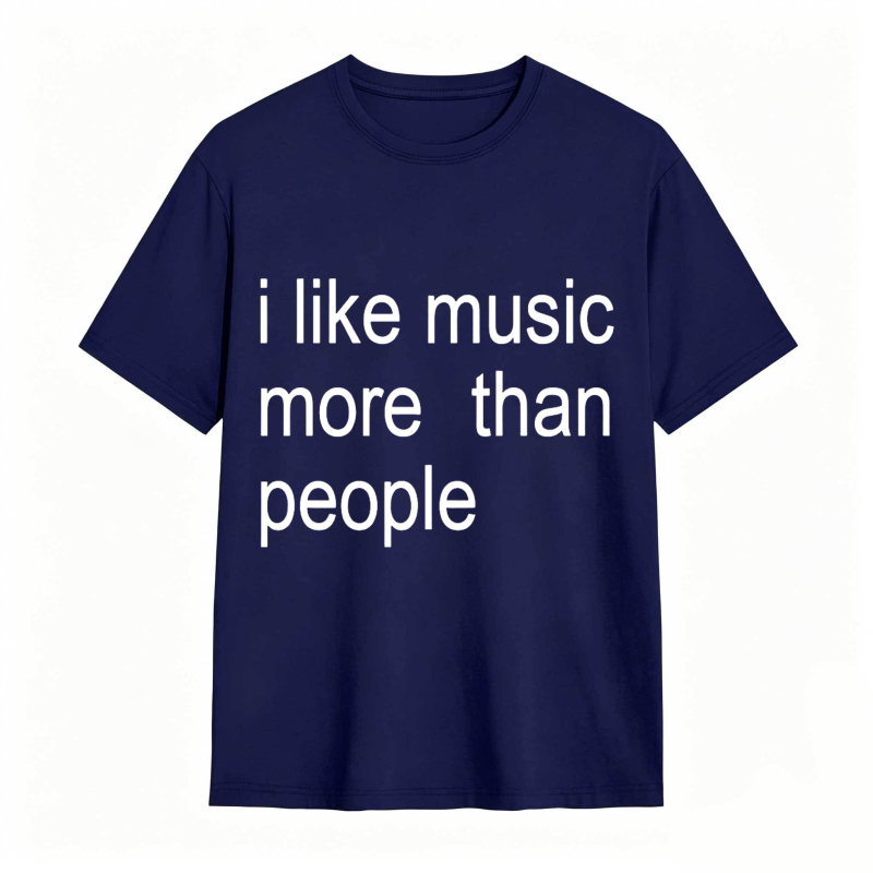 Dorawear™ I Like Music More Than People Unisex Classic T-shirt