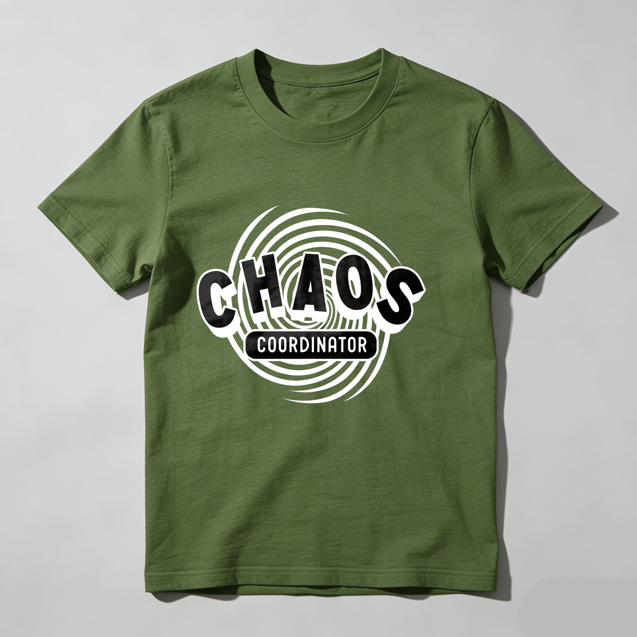 Dorawear™ Chaos Coordinator Spiral Design Pattern T Shirt