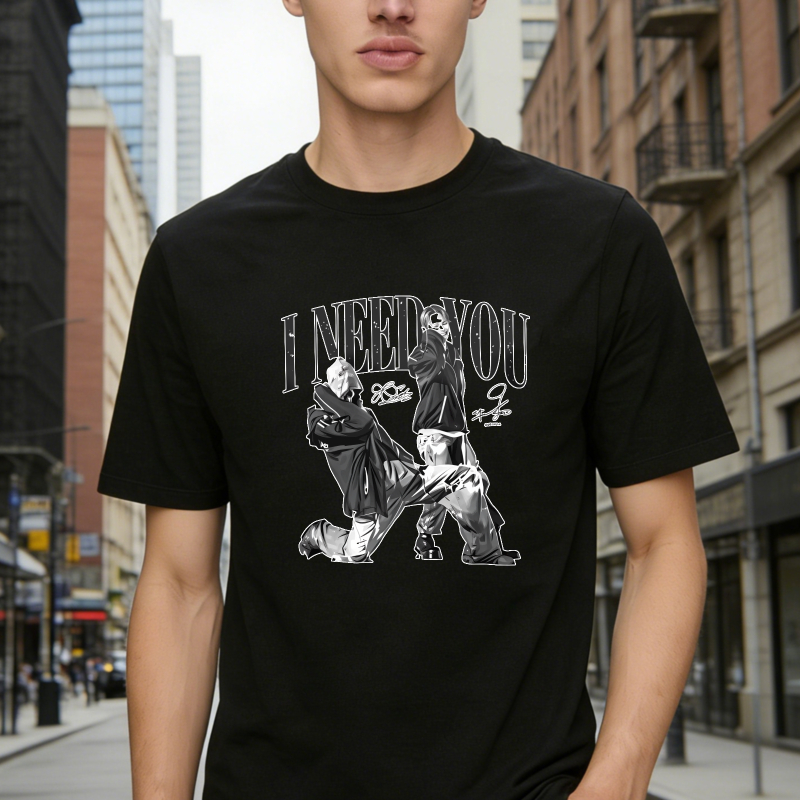I Need You K-POP World Tour 2026 Vintage Hip Hop Graphic Tee