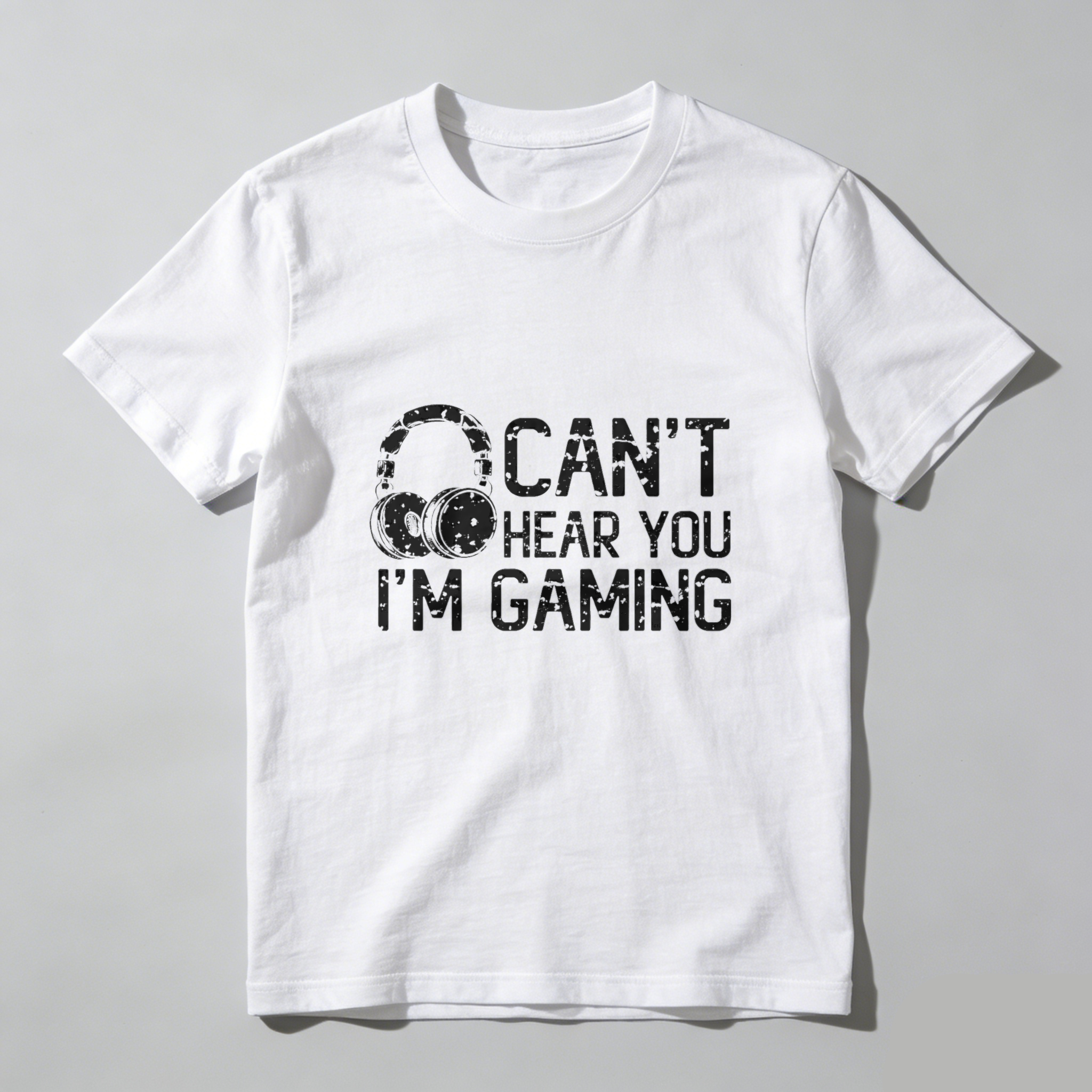 Dorawear Can't Hear You Im Gaming Pure Cotton Short Sleeve T Shirt