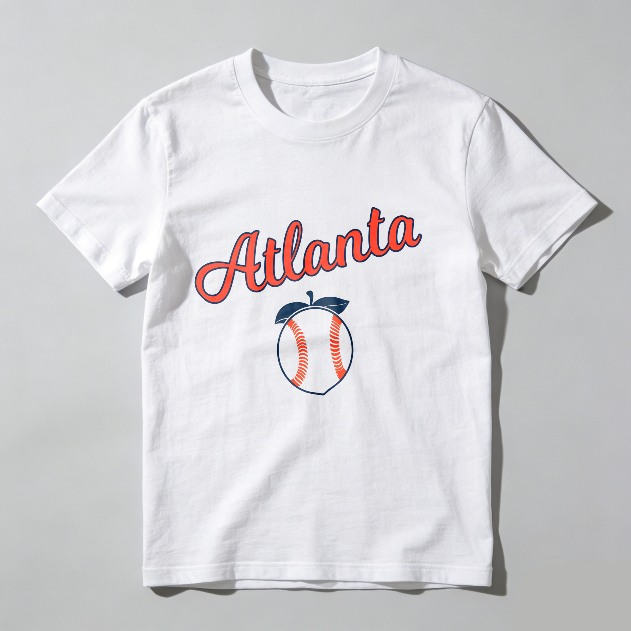Dorawear™Atlanta Apple Baseball Design T Shirt