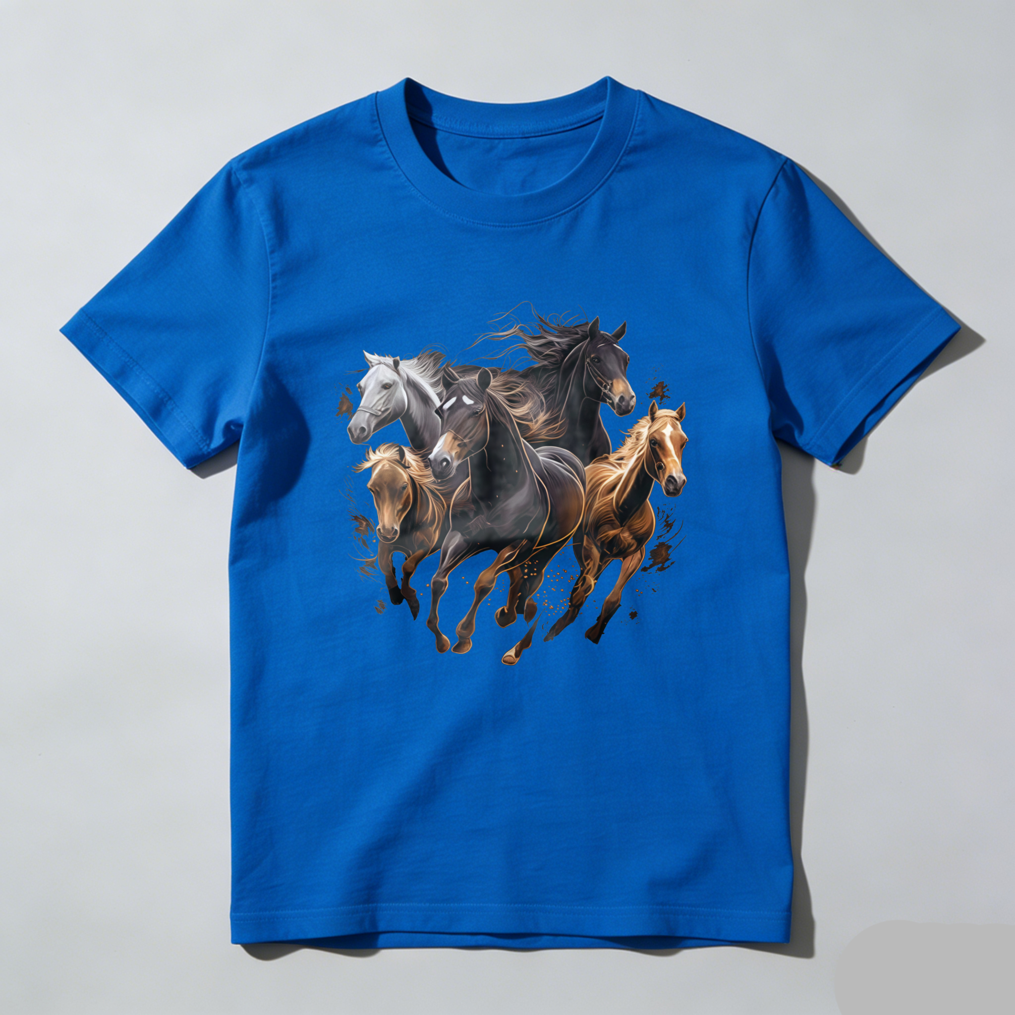 Dorawear™  Horse Gallop Dynamic Artistic Design Print T Shirt