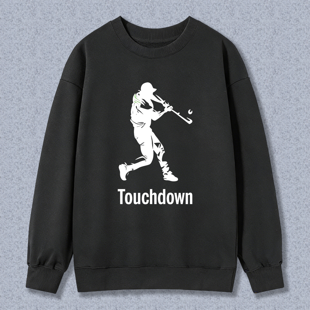 Dorawear™ Baseball Player Silhouette Touchdown Unisex Classic Sweatshirt