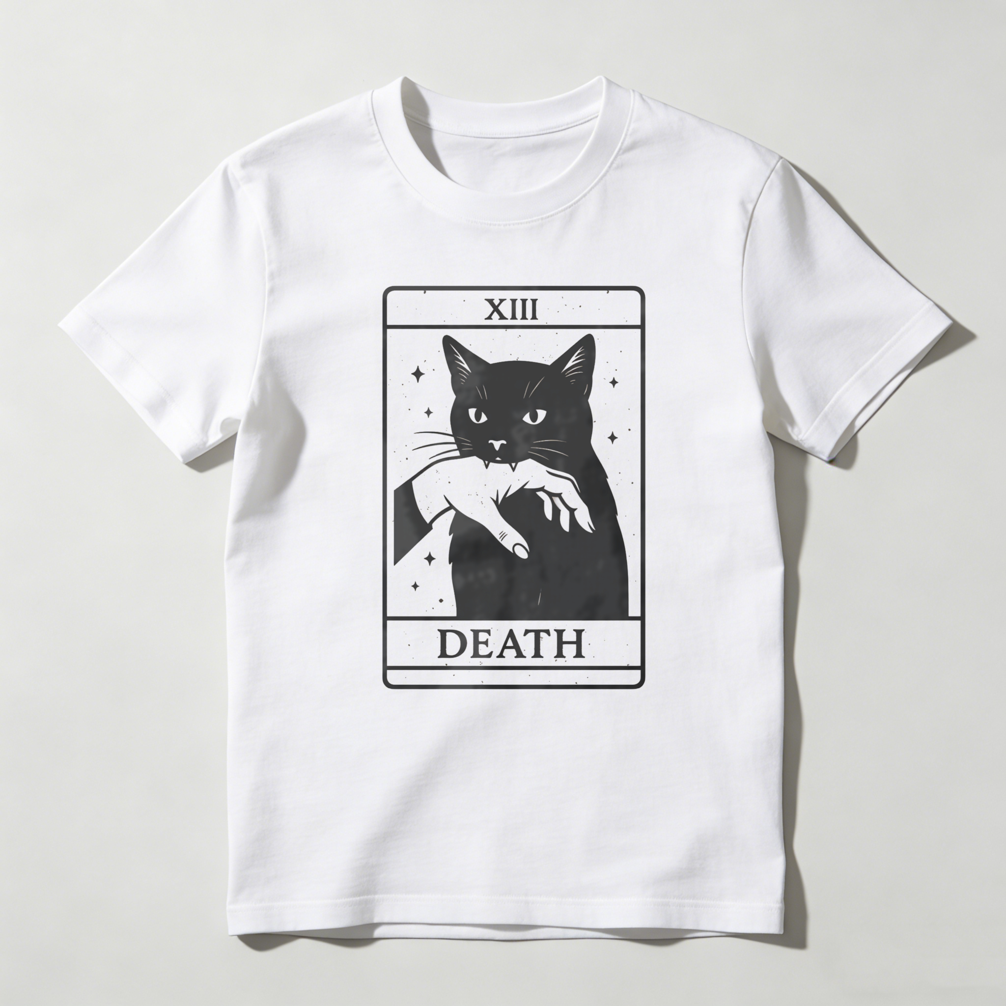 Dorawear™ Cat With Scythe Death Tarot Card T Shirt