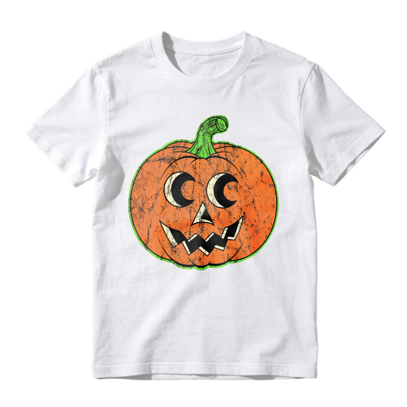 Vintage Halloween Jack O Lantern Pumpkin Face, Unisex Classic T-shirt