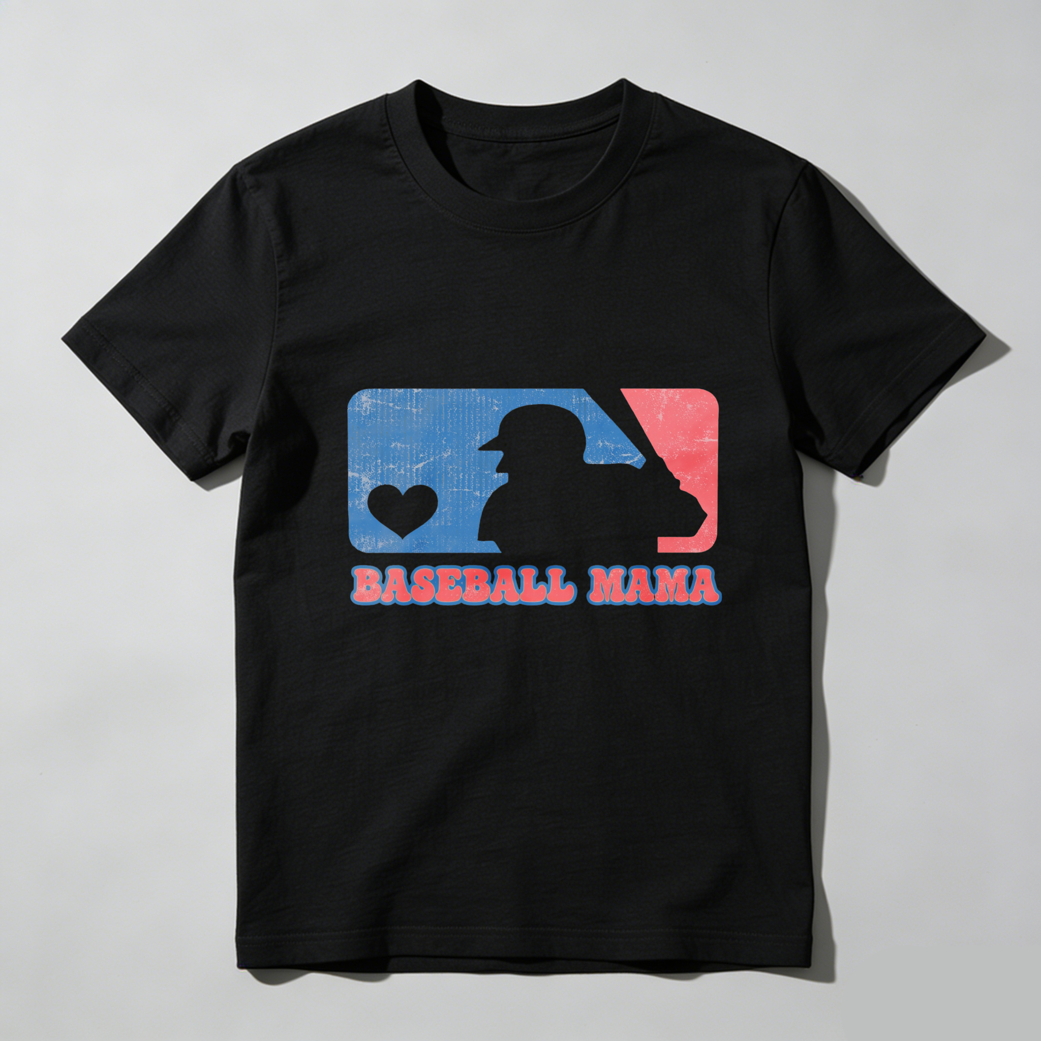 Dorawear™Baseball Mama Logo With Heart T Shirt