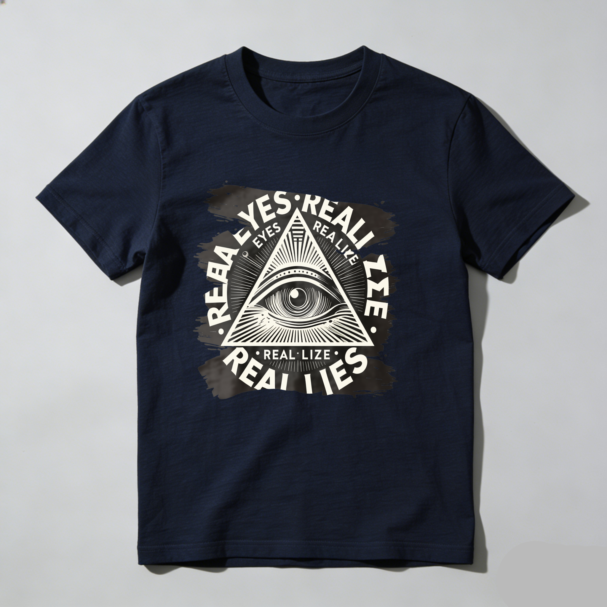 Dorawear™All Seeing Eye Symbol With Text Design  T Shirt