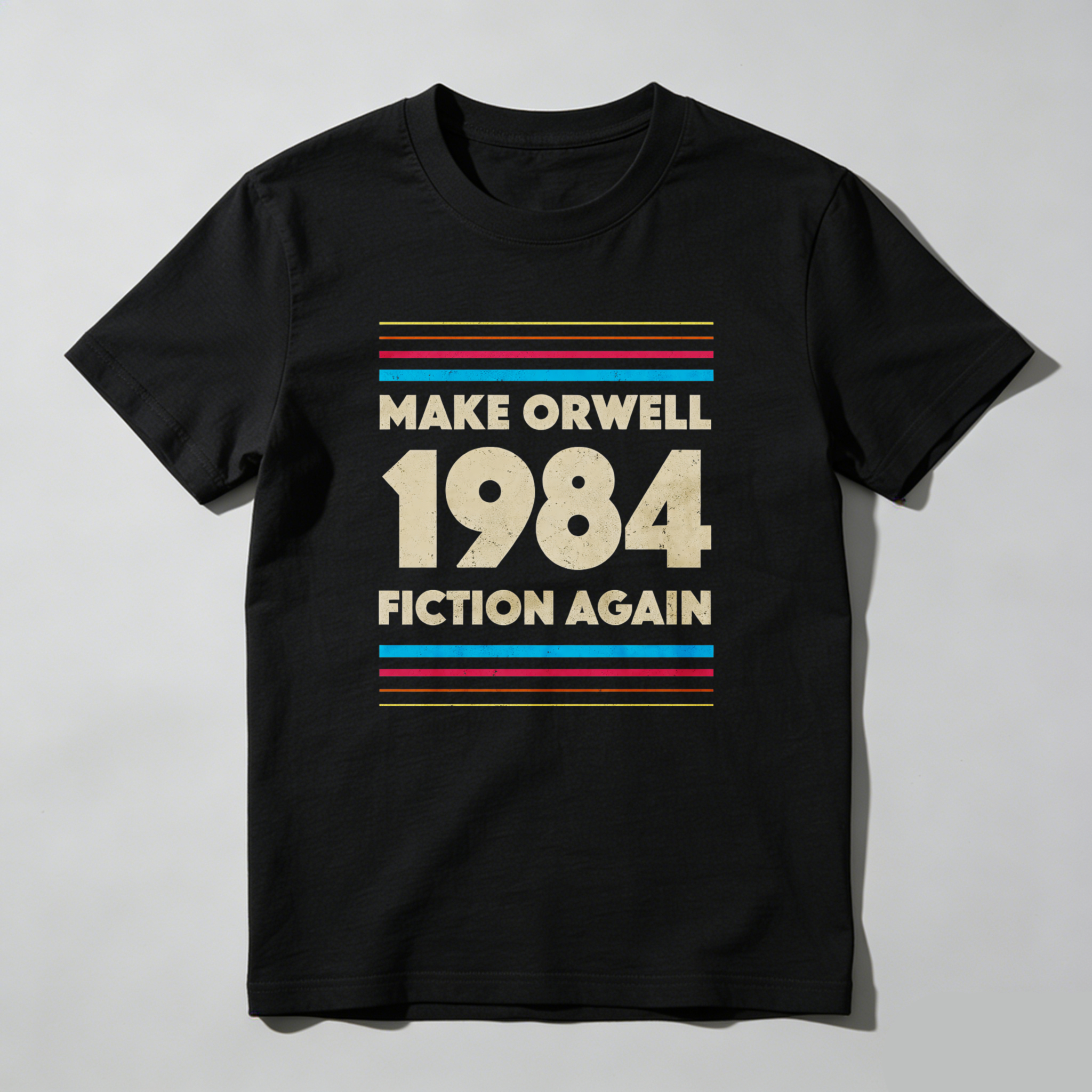Dorawear™ Make Orwell 1984 Fiction Again Pure Cotton Short Sleeve T Shirt-Dorawear