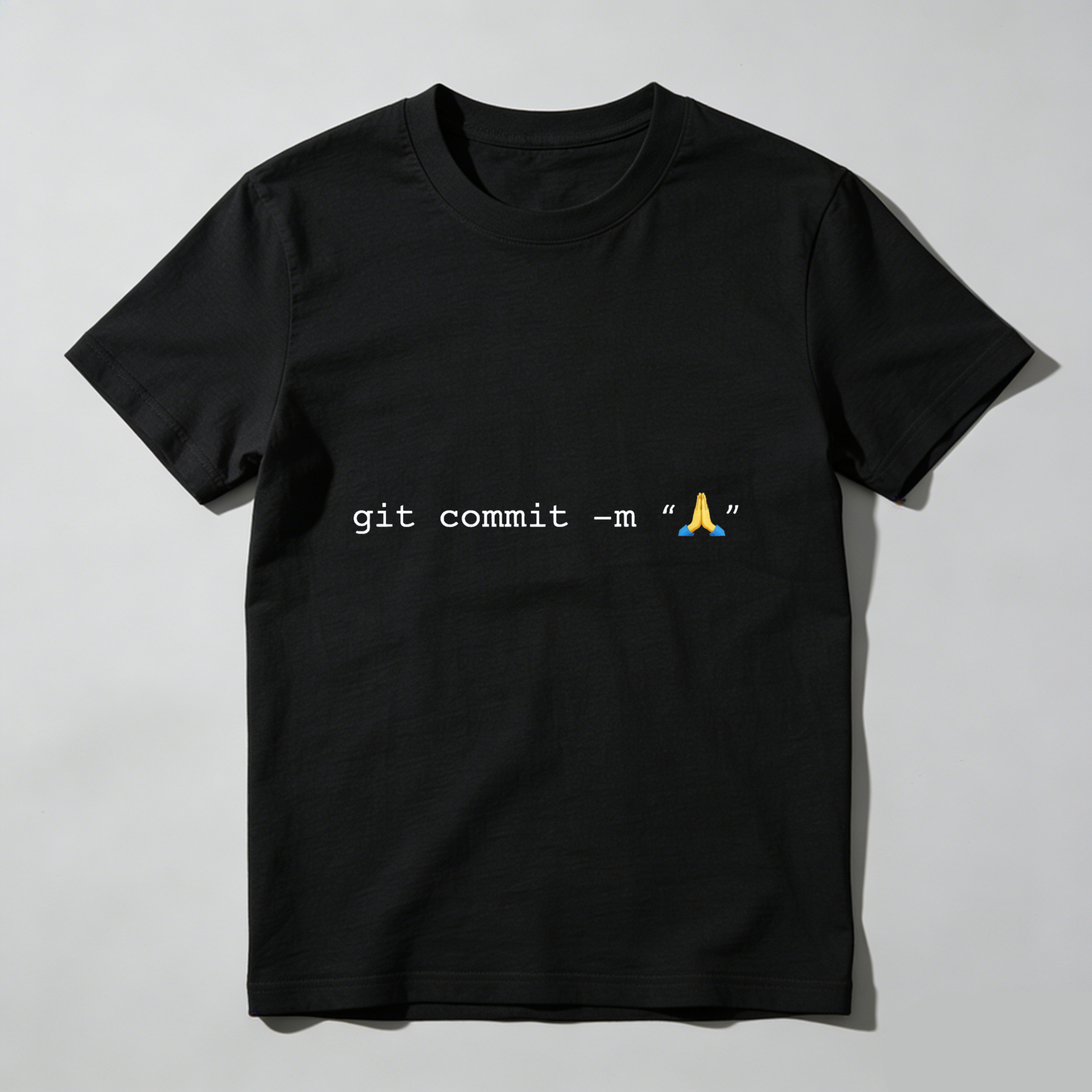 Dorawear Git Commit Emoji Pure Cotton Short Sleeve T Shirt