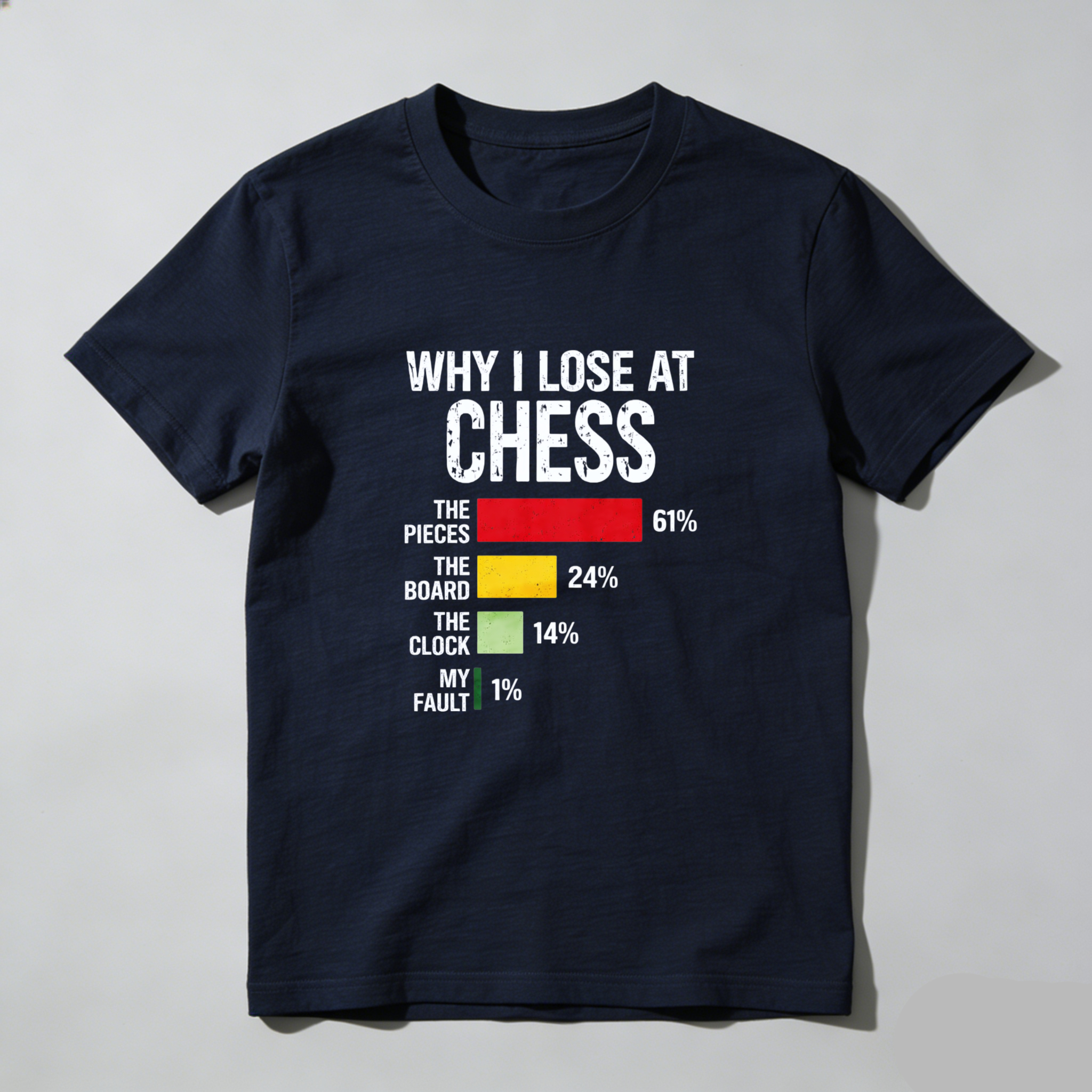 Dorawear Why I Lose At Chess Pure Cotton Short Sleeve T Shirt