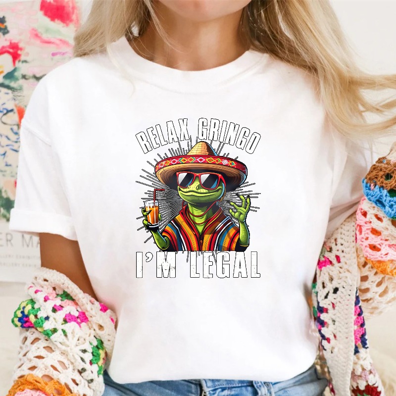 Relax Gringo I M Legal Frog With Sombrero And Beer Unisex Classic T-shirt