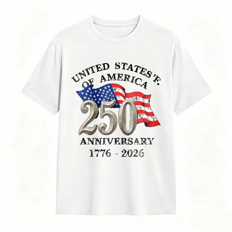 United States Of America 250 Anniversary 1776 2026 Flag Design Unisex Classic T-shirt