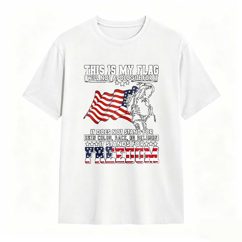 Dorawear™ American Flag Skeleton Freedom Statement Unisex Classic T-shirt