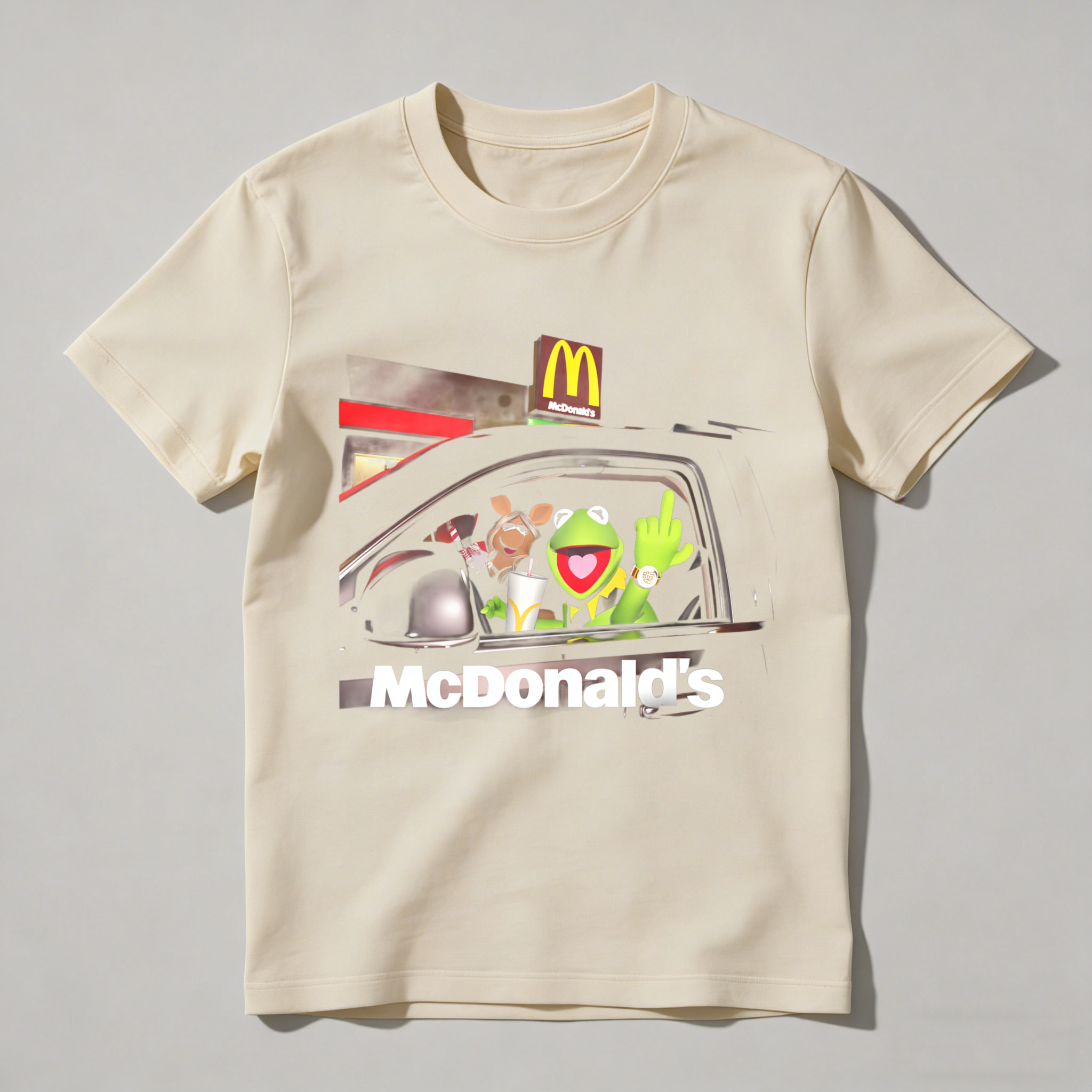 Dorawear™ Muppets In Car At Mcdonalds Drive Thru T Shirt