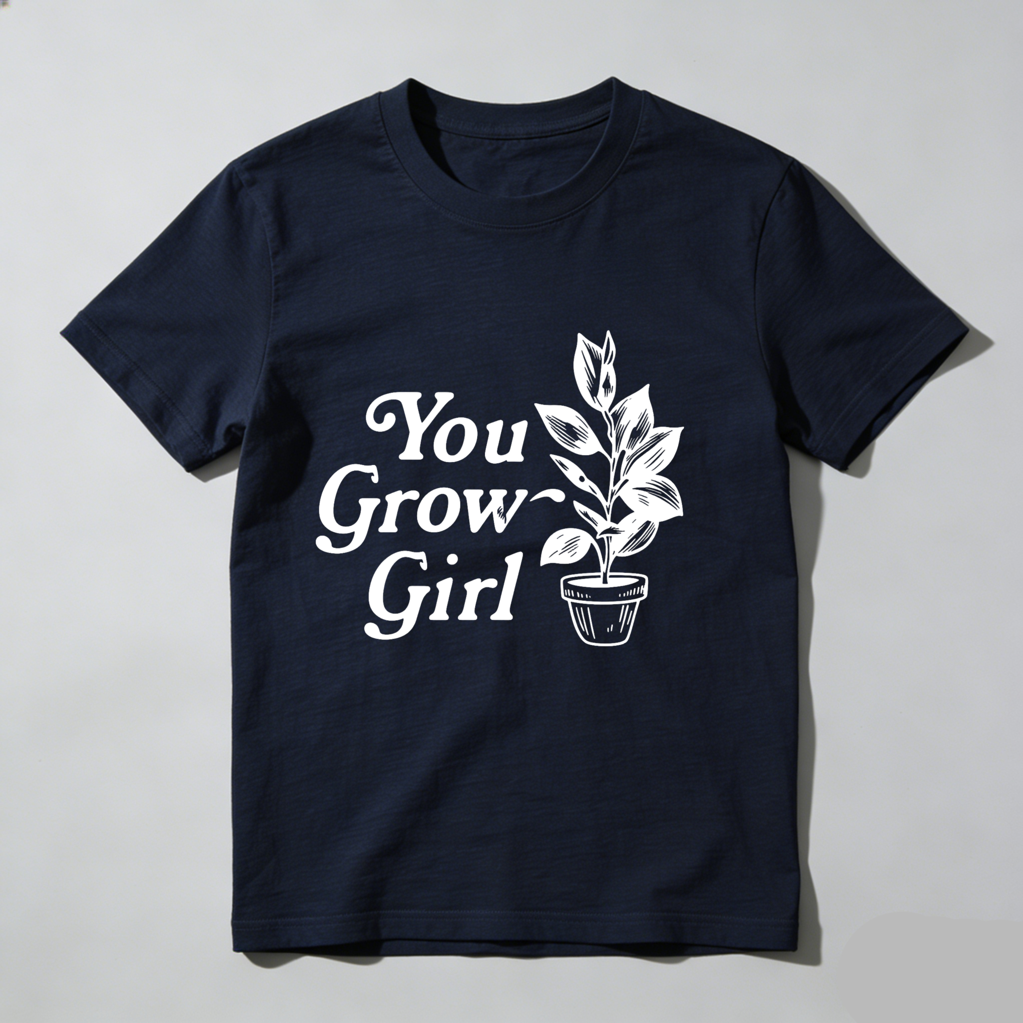 Dorawear™ You Grow Girl Plant Design T Shirt