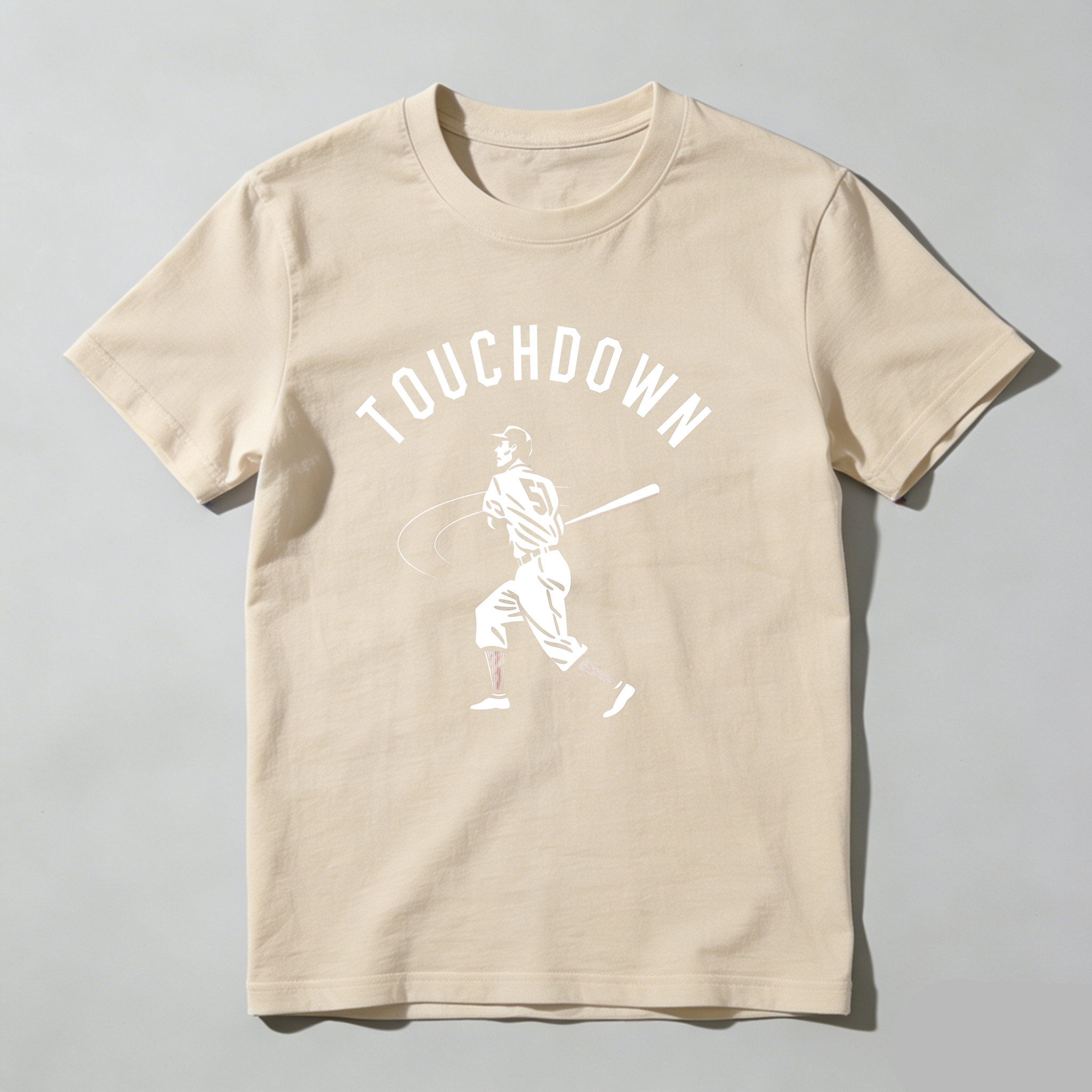 Dorawear™ Touchdown Baseball Player Swinging Bat  T Shirt