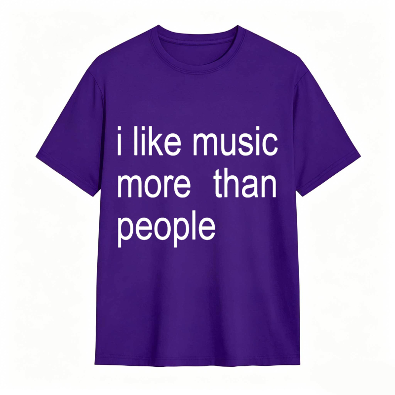Dorawear™ I Like Music More Than People Unisex Classic T-shirt