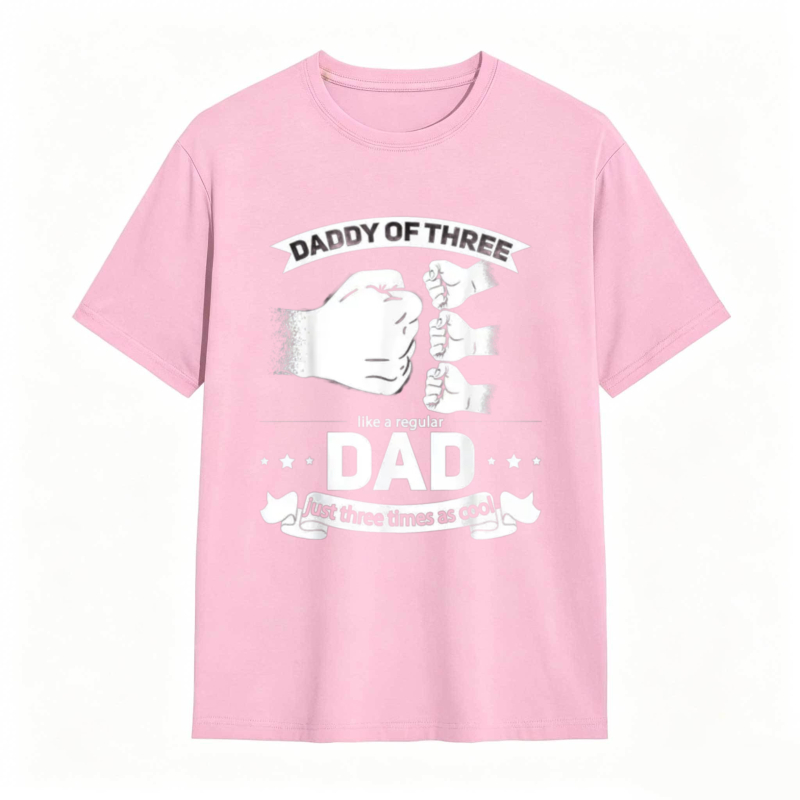 Daddy Of Three Like A Regular Dad Just Three Times As Cool T-shirt