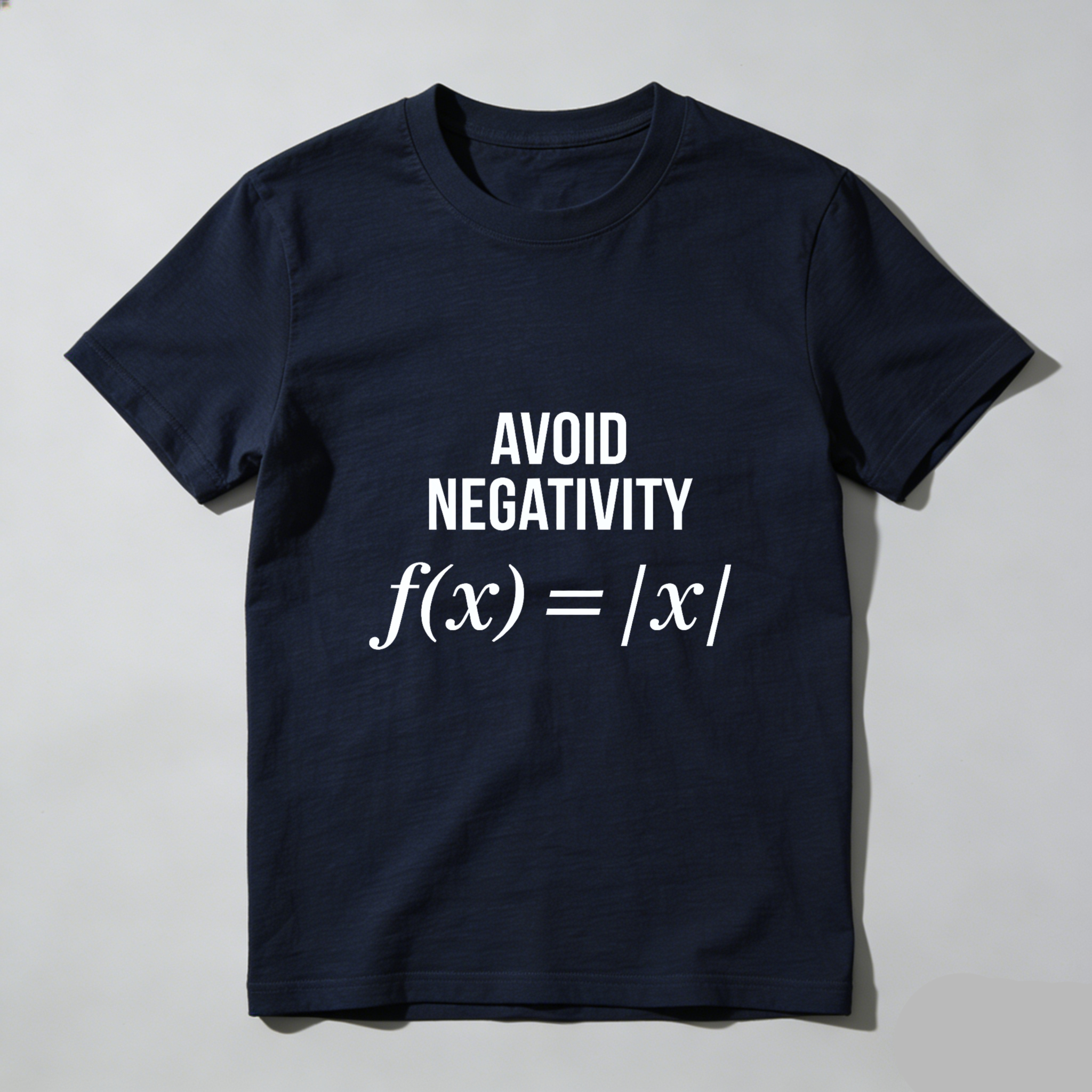 Dorawear Avoid Negativity Math Formula Pure Cotton Short Sleeve T Shirt