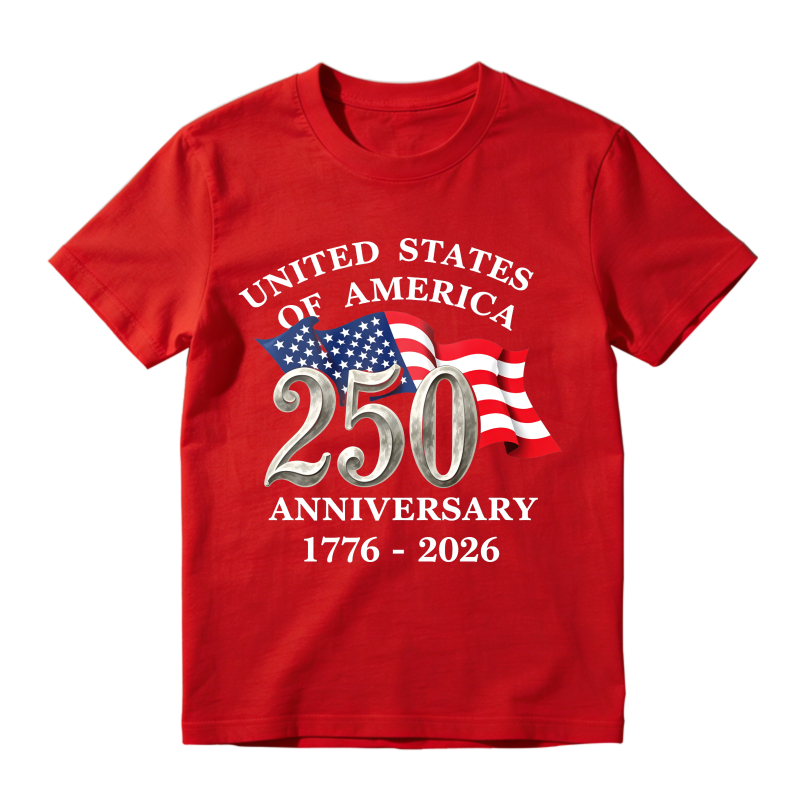 United States Of America 250 Anniversary 1776 2026 Flag Design Unisex Classic T-shirt