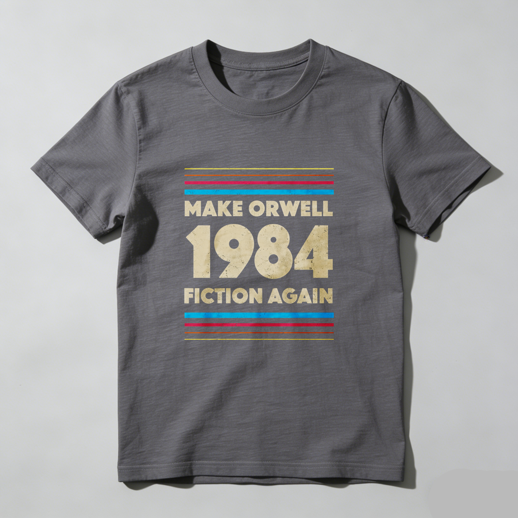 Dorawear™ Make Orwell 1984 Fiction Again Pure Cotton Short Sleeve T Shirt-Dorawear