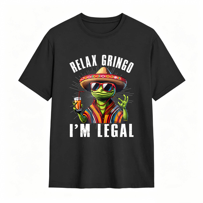 Dorawear™ Relax Gringo I M Legal Frog With Sombrero And Beer Unisex Classic T-shirt