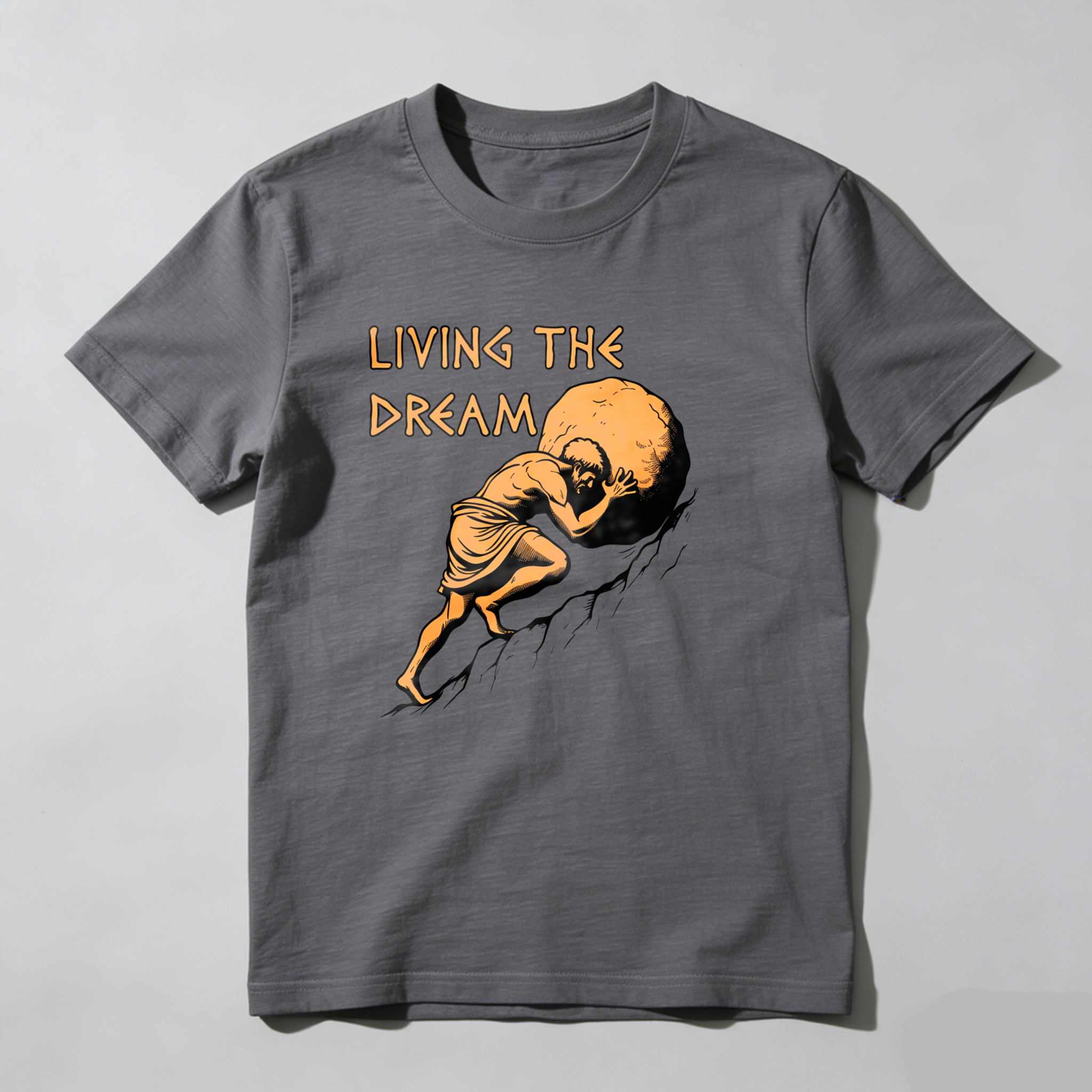 Dorawear™ Living The Dream Man Carrying Rock T Shirt