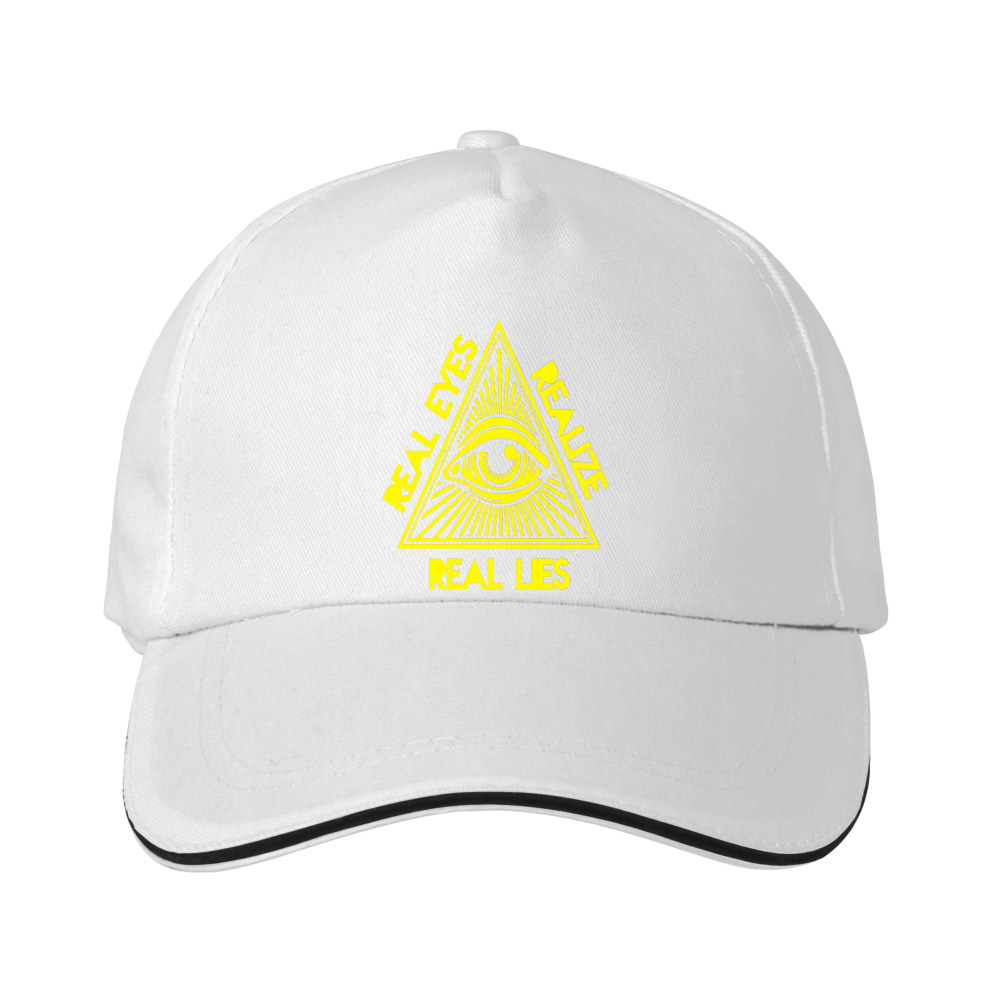 Dorawear™  Baseball Cap With All Seeing Eye And Real Eyes Real Lies Text