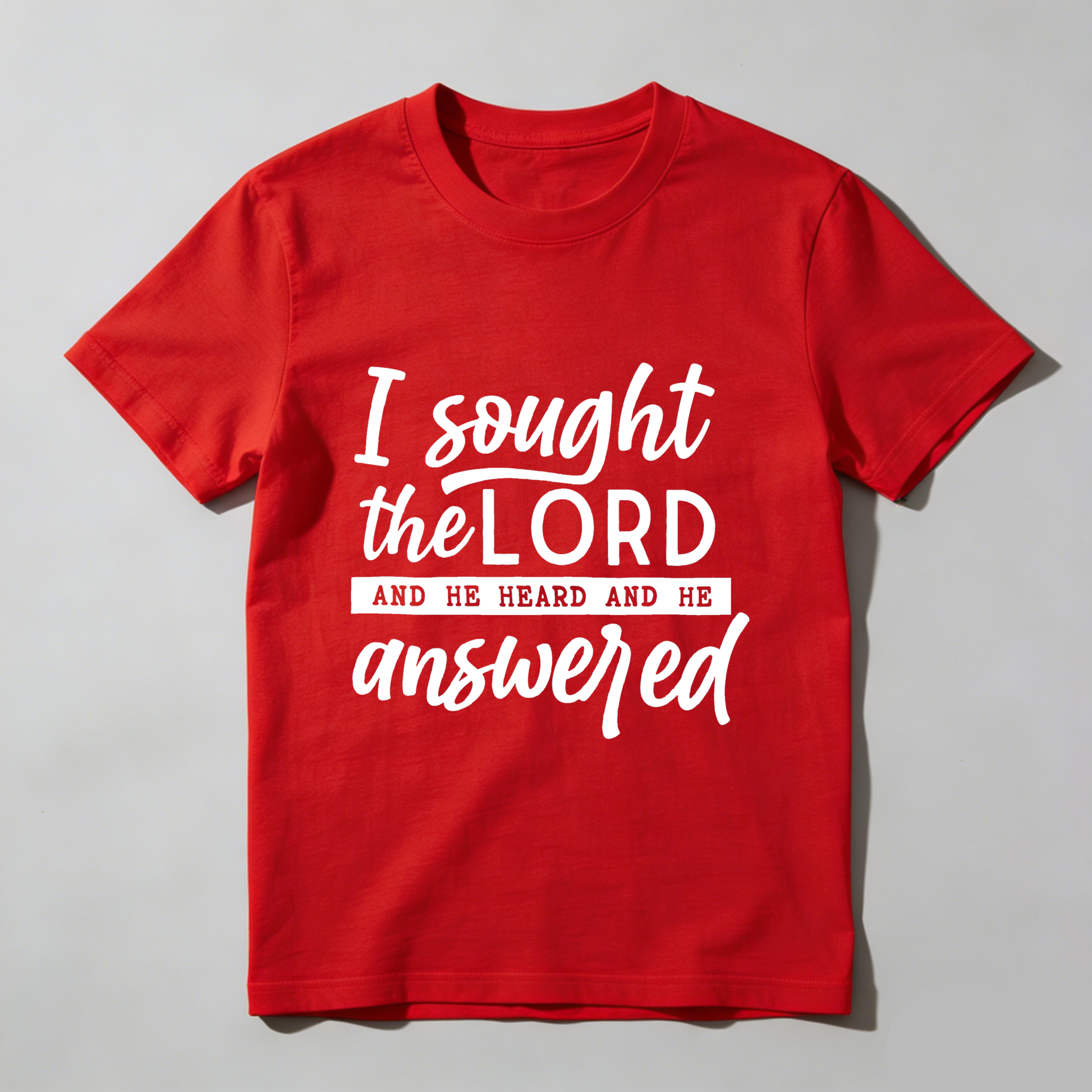 Dorawear™ Faith TShirt Inspiring Scripture Print I Found The Lord He Healed Me